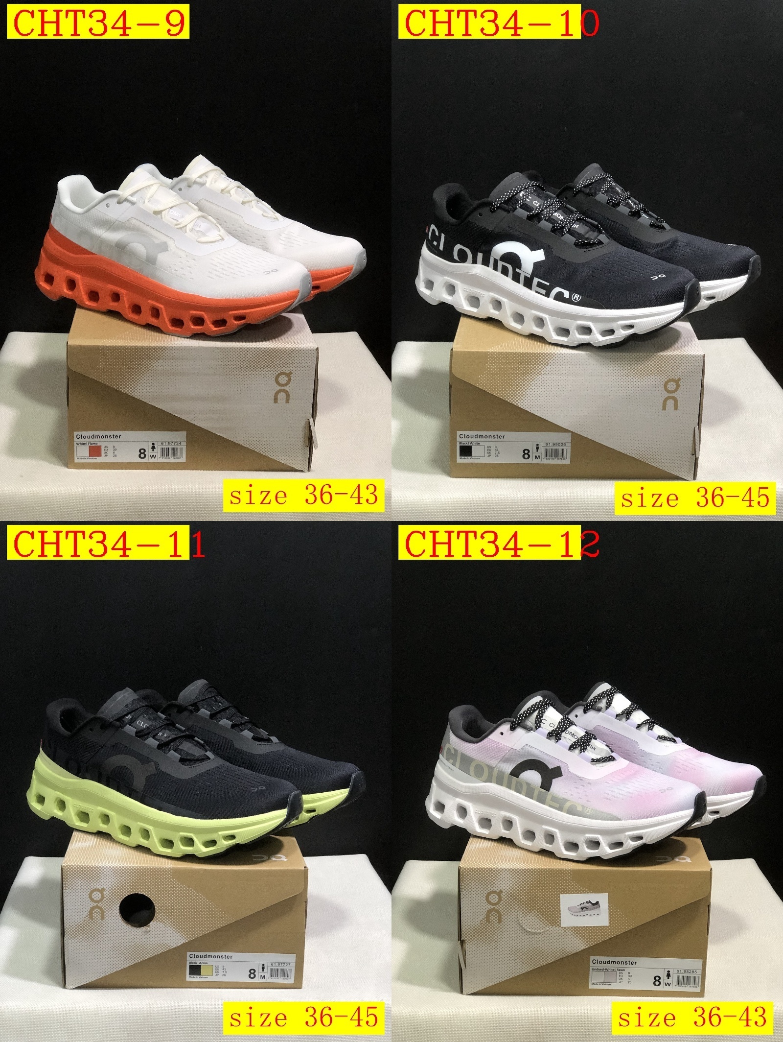 48$ On Cloudmonster 1 size 36-45 CHT34 gallery