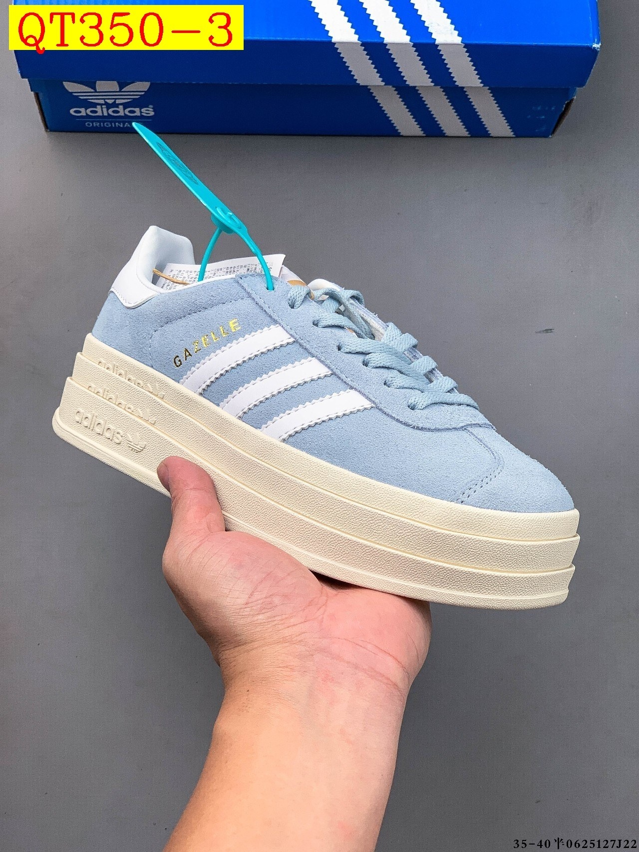 48$ Top Quality Adidas Gazelle Bold W size 36-45 half 720230 QT350 gallery