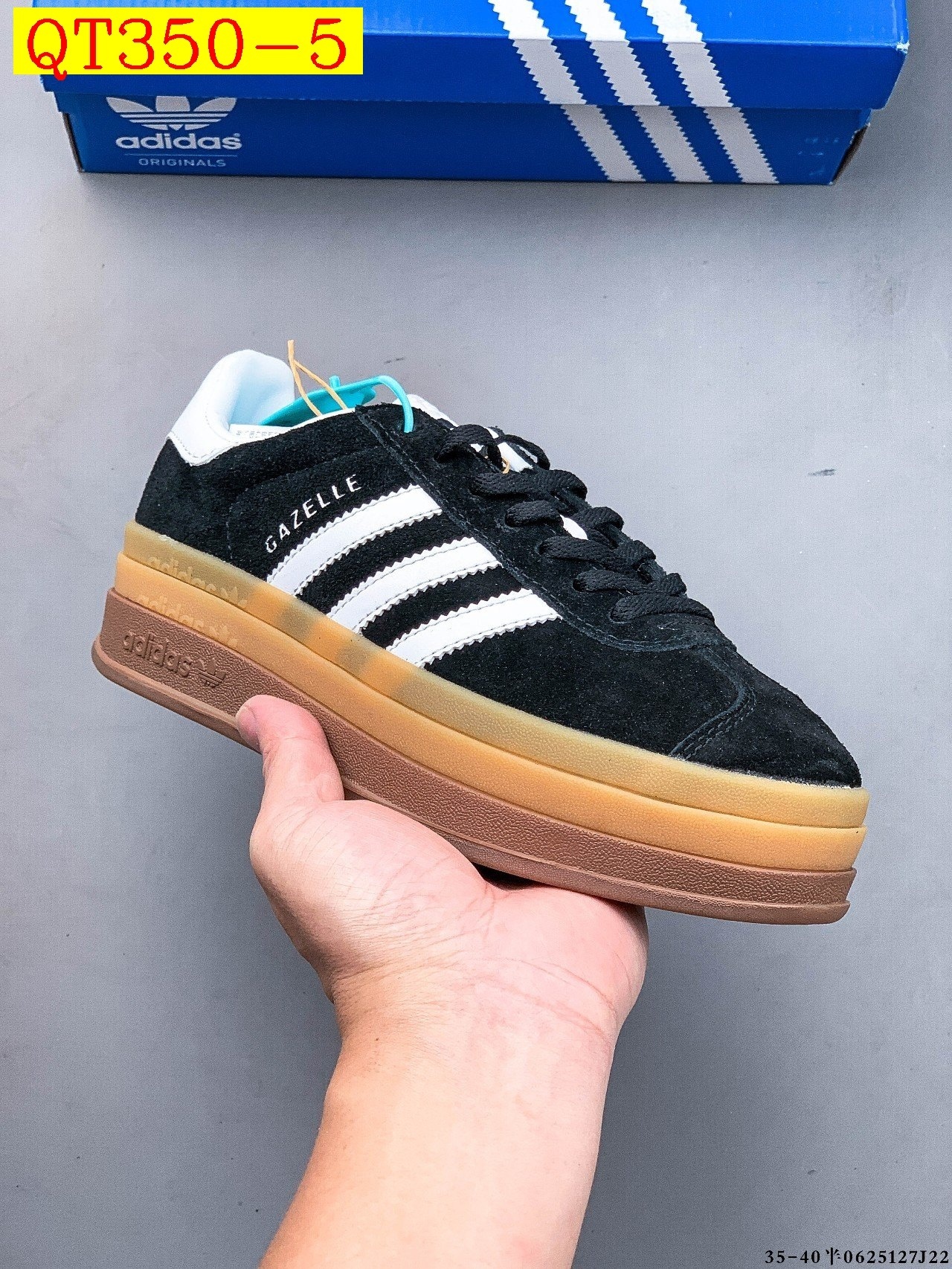 48$ Top Quality Adidas Gazelle Bold W size 36-45 half 720230 QT350 gallery