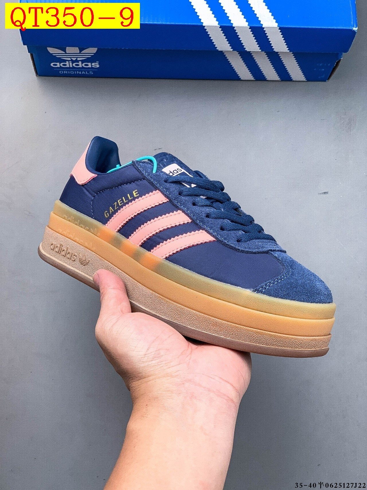 48$ Top Quality Adidas Gazelle Bold W size 36-45 half 720230 QT350 gallery