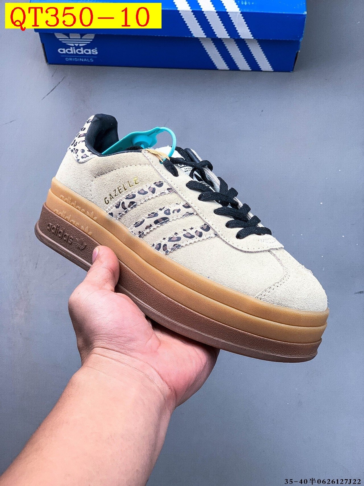 48$ Top Quality Adidas Gazelle Bold W size 36-45 half 720230 QT350 gallery