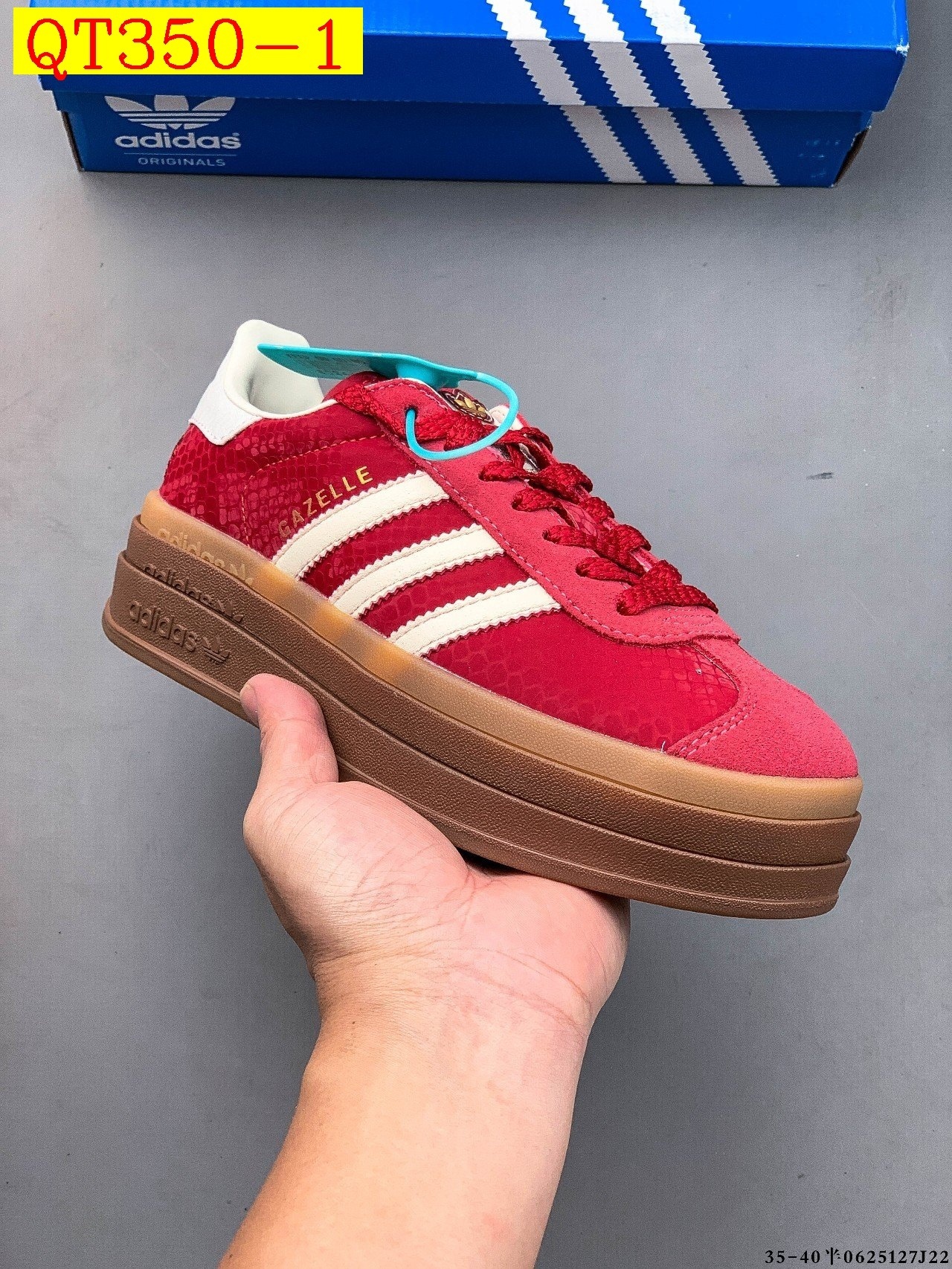 48$ Top Quality Adidas Gazelle Bold W size 36-45 half 720230 QT350 gallery
