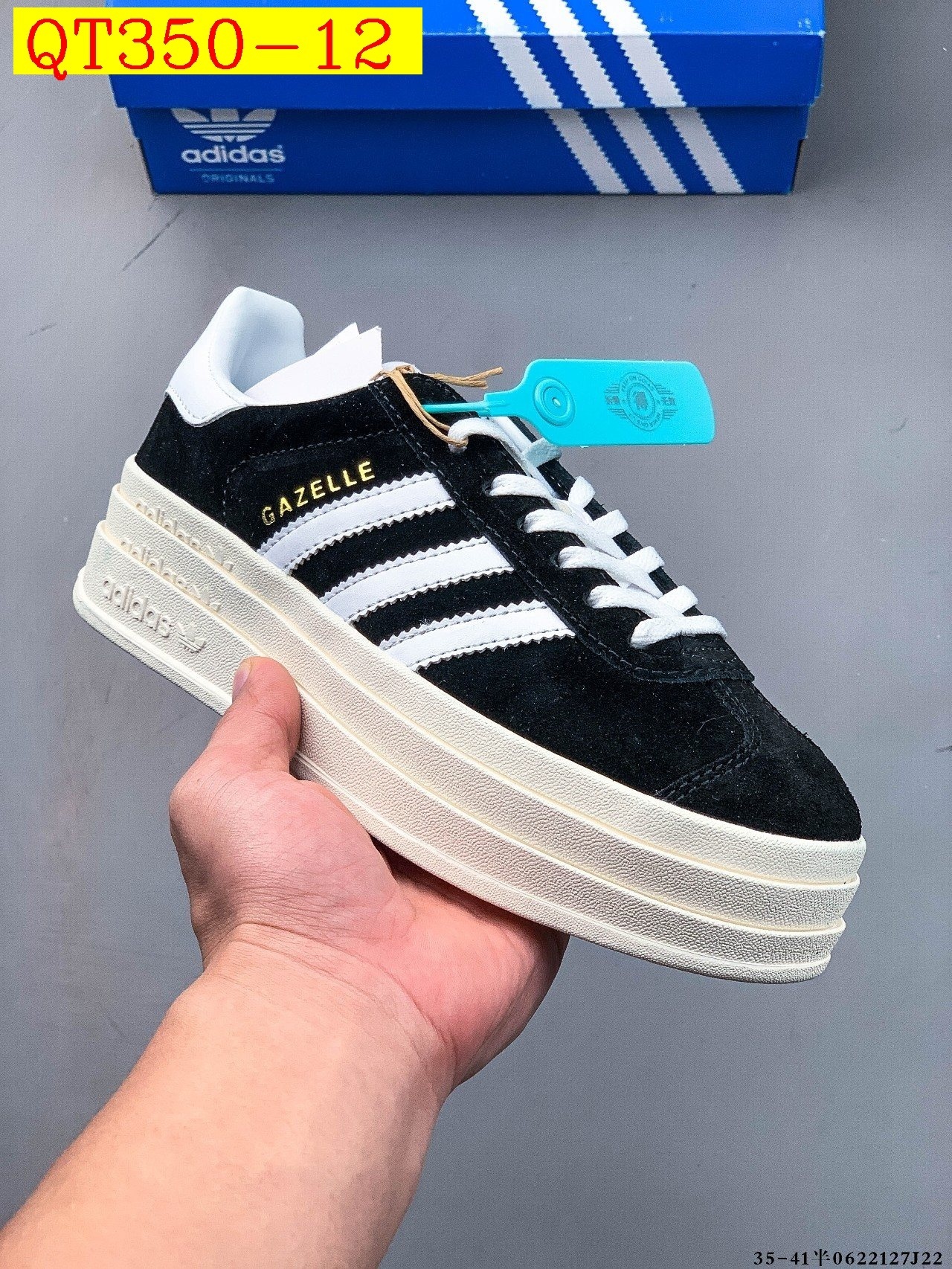48$ Top Quality Adidas Gazelle Bold W size 36-45 half 720230 QT350 gallery