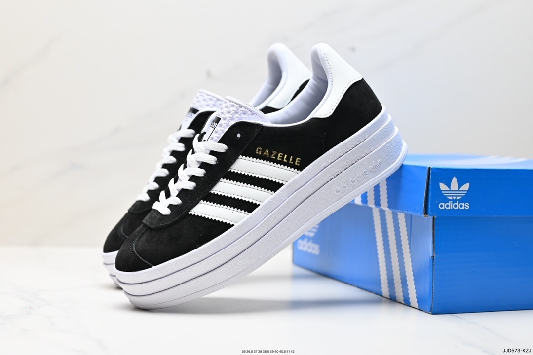 48$ Top Quality adidas Originals Gazelle Bold W half size 36-42 227250 MZ967 gallery