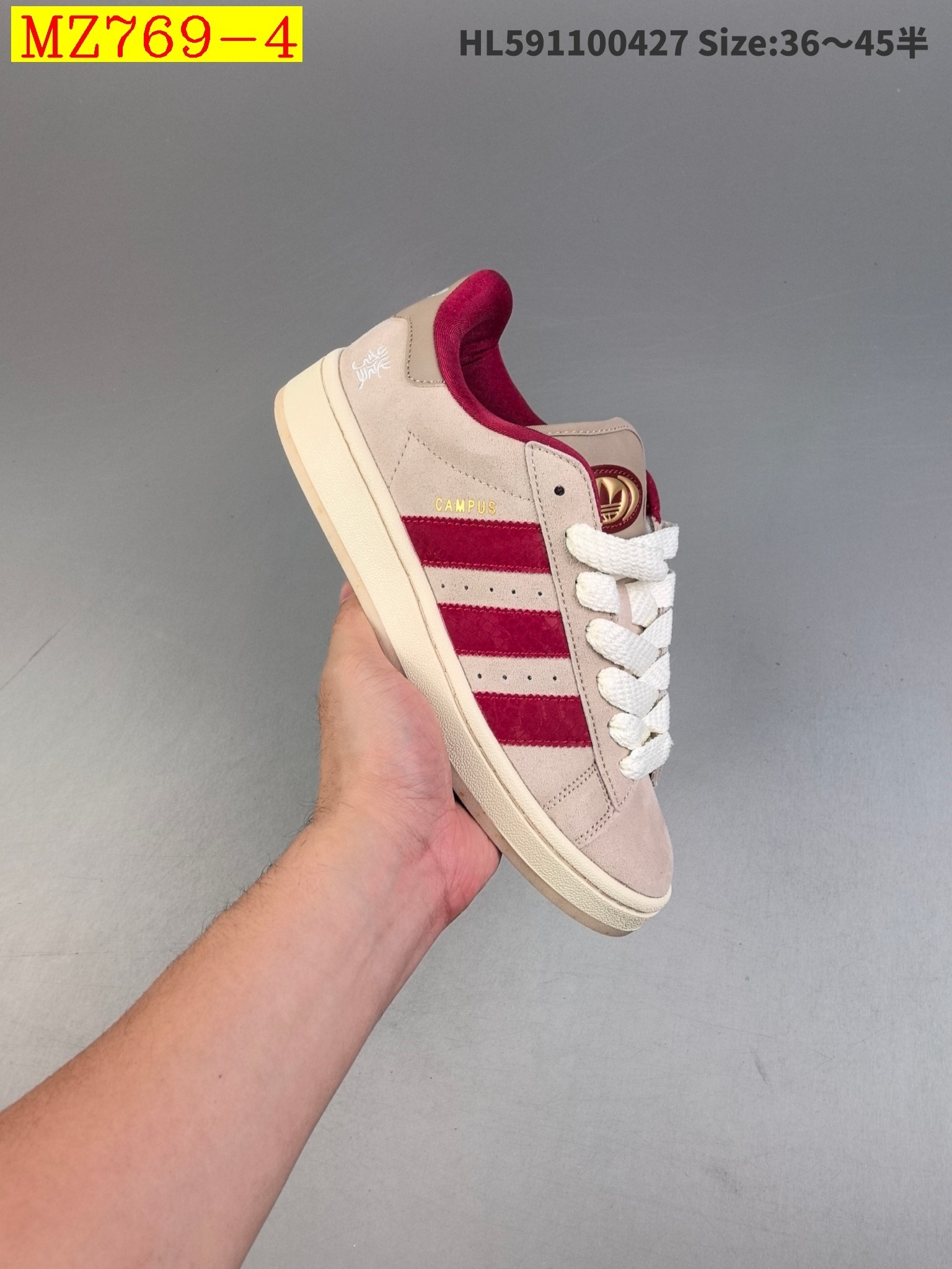48$ adidas BAD BUBBY CAMPUS 00S SHOES half size 36-45 024290 MZ769 gallery