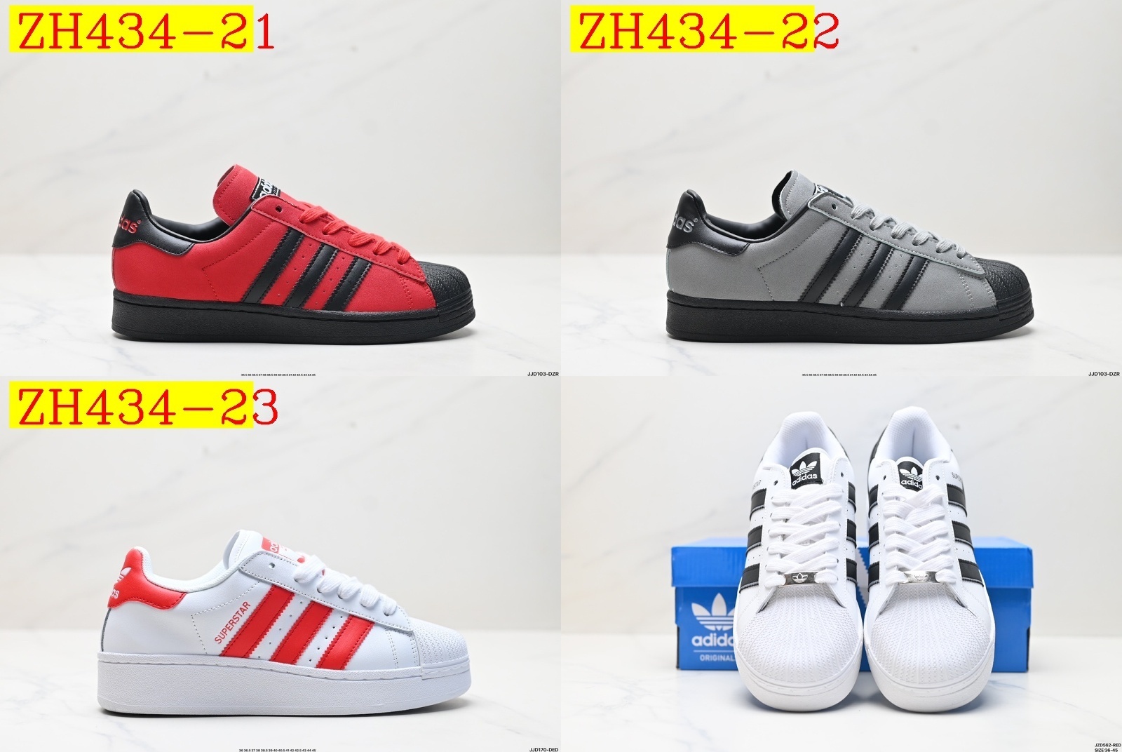 48$ adidas Originals Superstar size 36-45 All Colors 5 926450 ZH434 gallery
