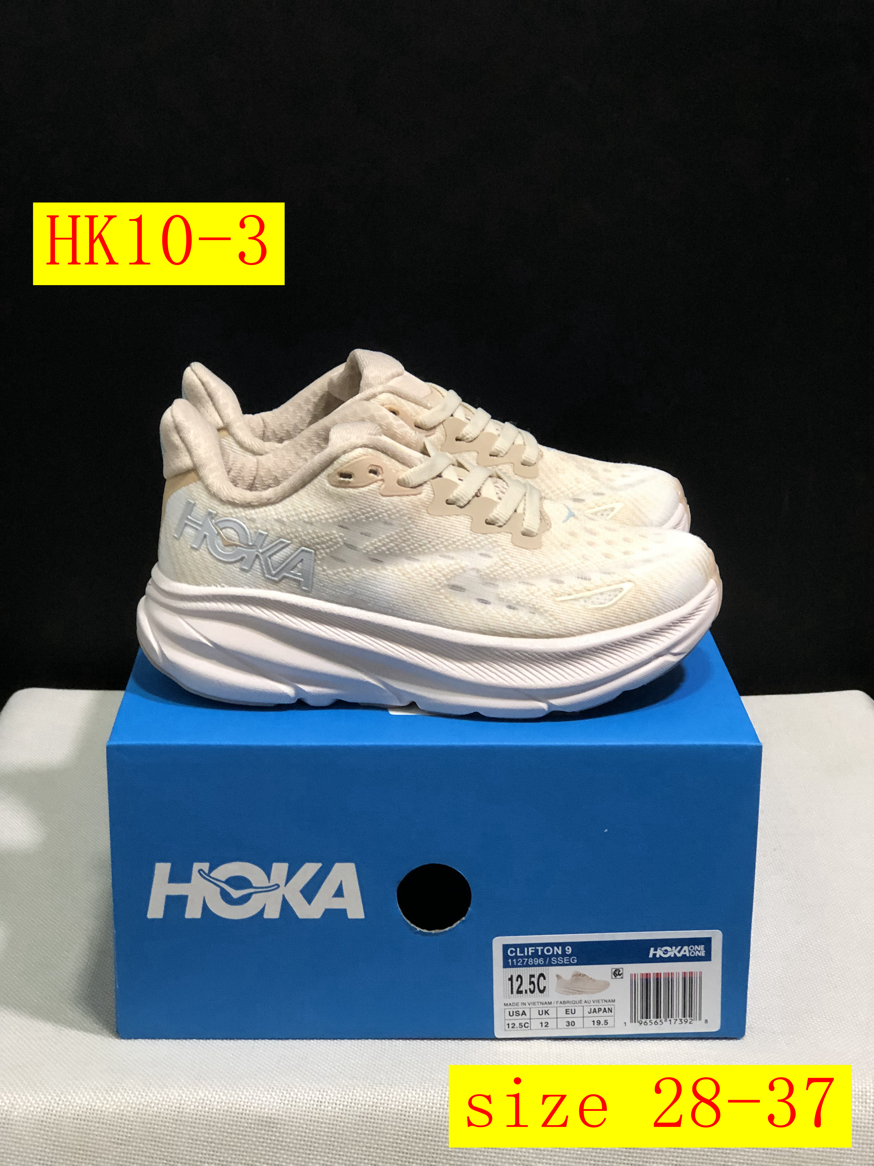 48$ dh HOKA 9 ONE ONE Clifton 9 size 28-37 HK10 gallery