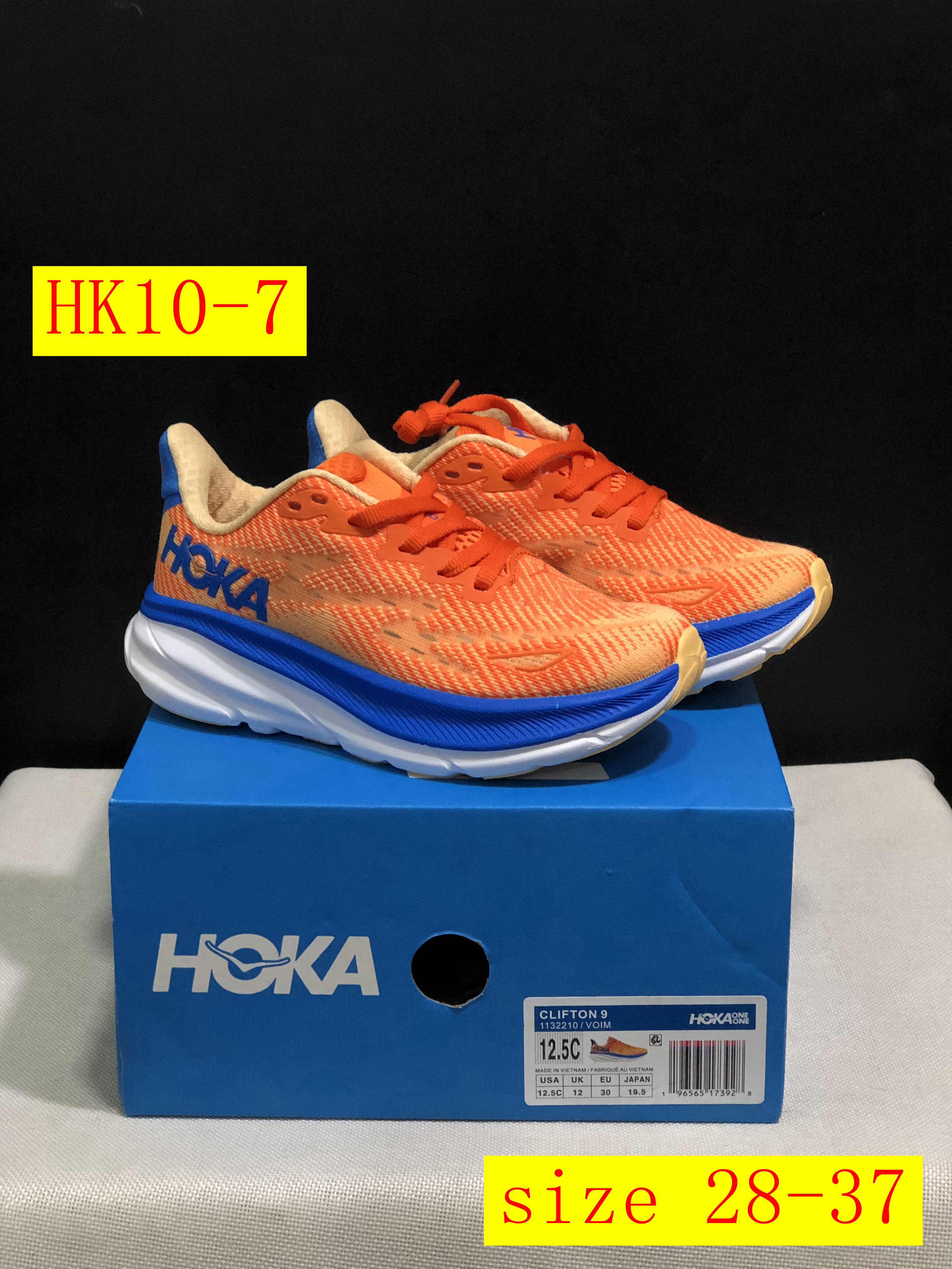 48$ dh HOKA 9 ONE ONE Clifton 9 size 28-37 HK10 gallery