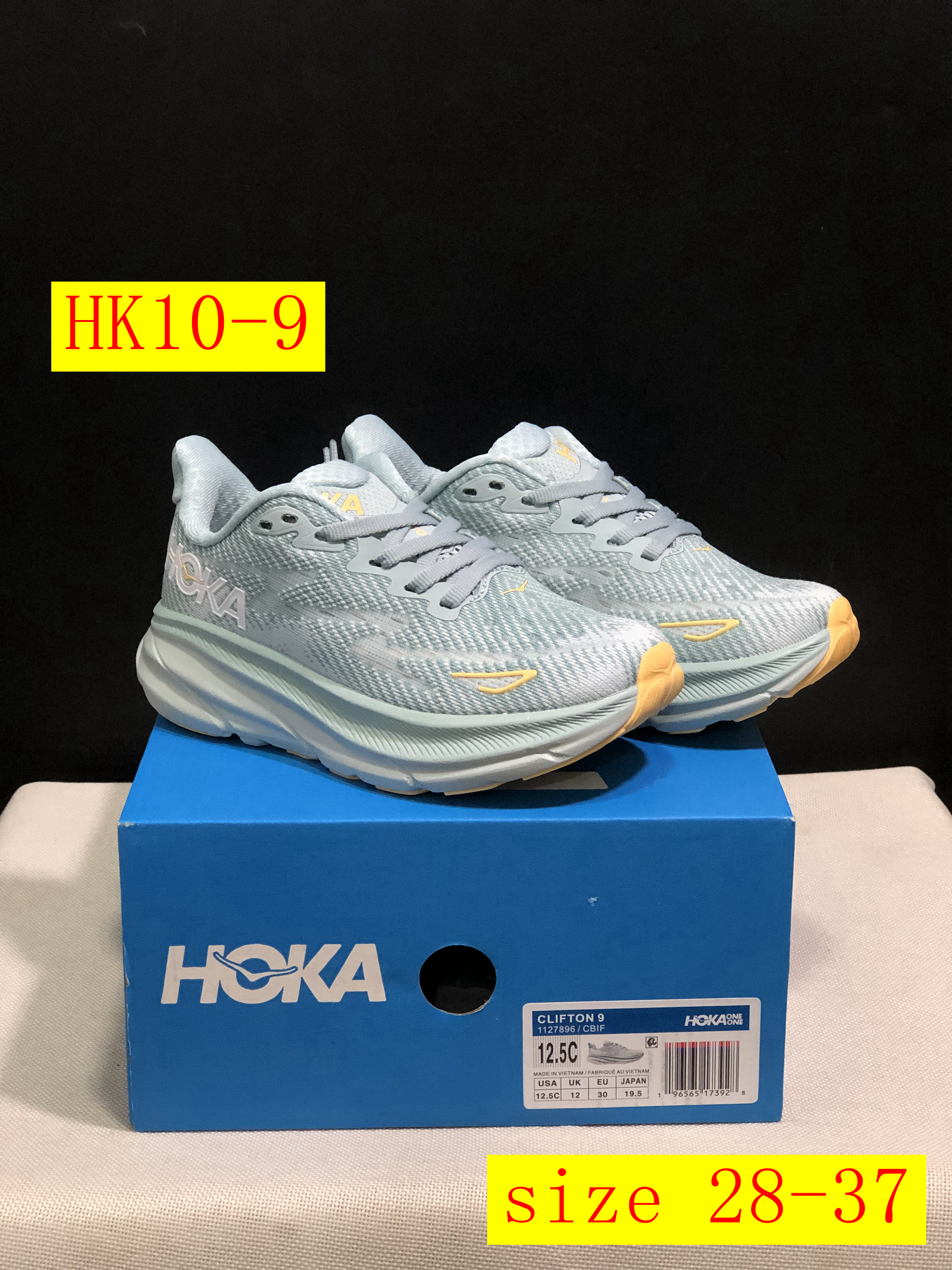 48$ dh HOKA 9 ONE ONE Clifton 9 size 28-37 HK10 gallery