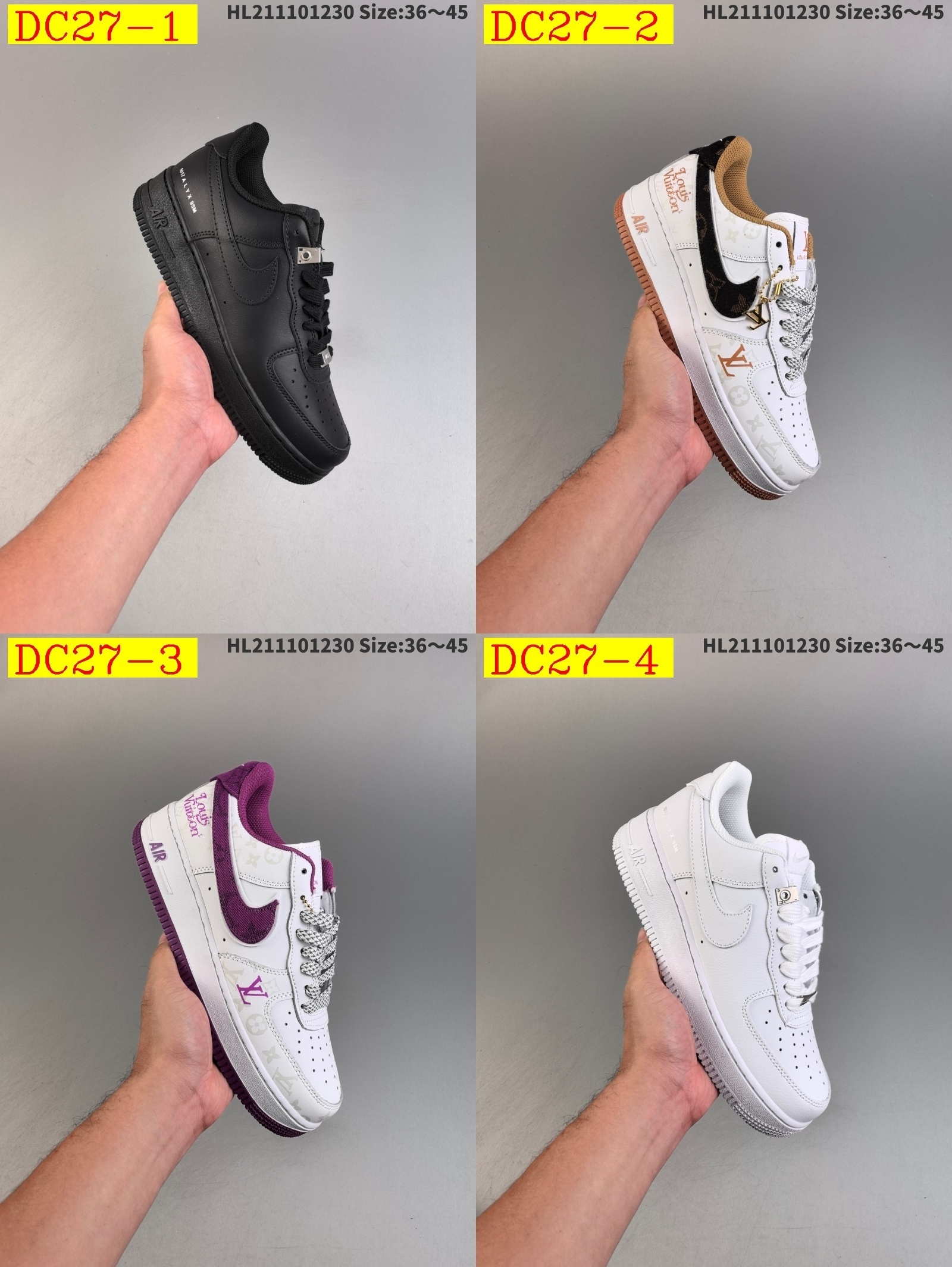 48$ dh Nike Air Force 1 Low size 36-45 92625034387 DC27 gallery