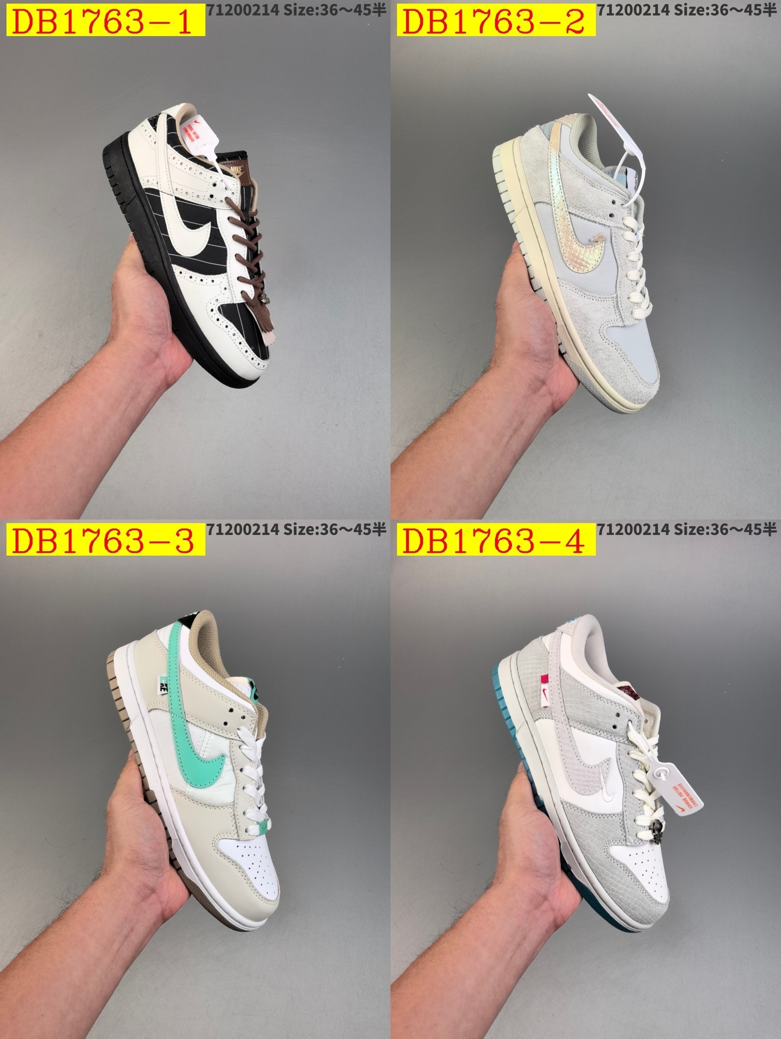 48$ dh Nike Dunk Low Half size 36-45 62345034388 DB1763 gallery