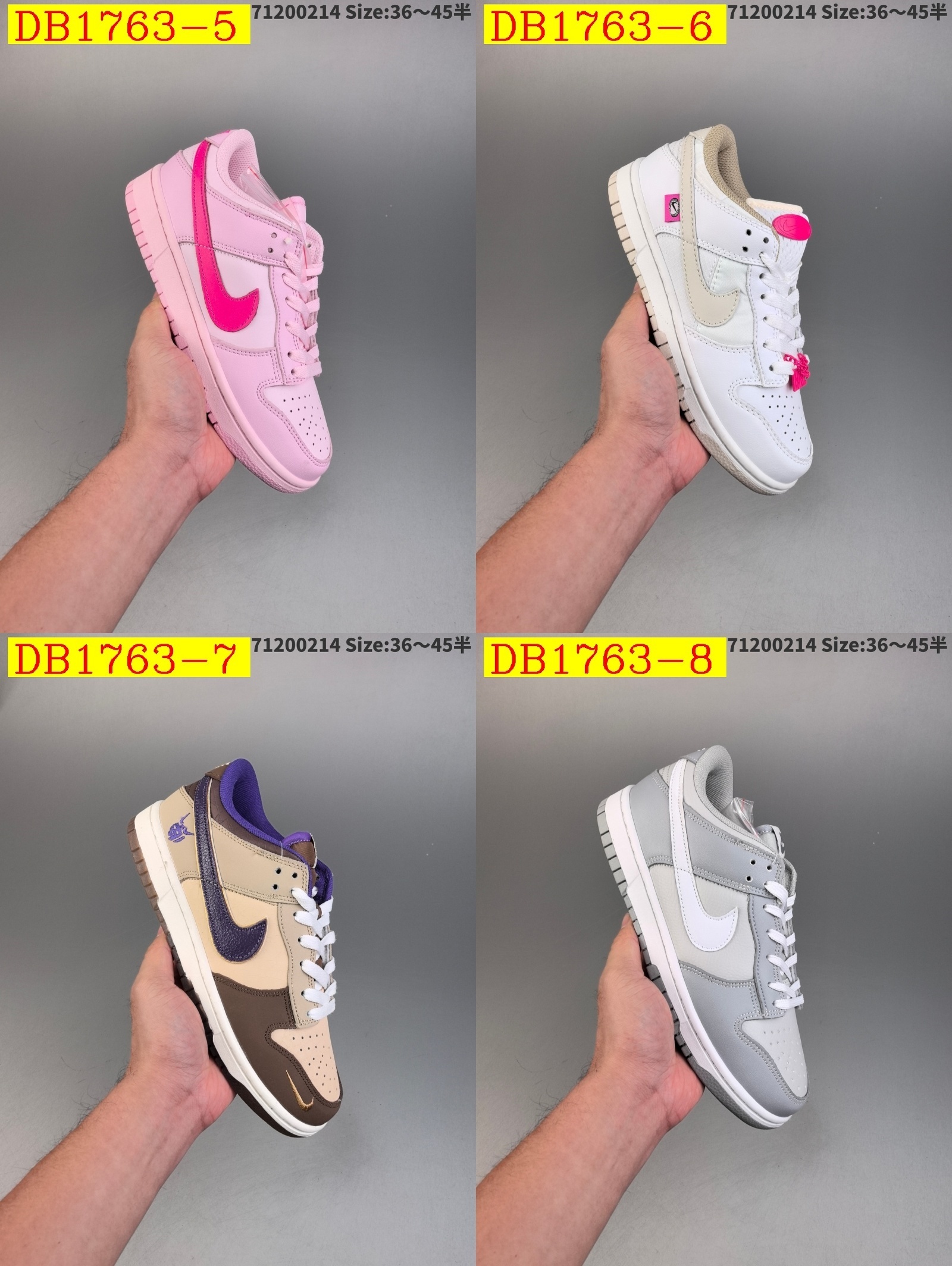 48$ dh Nike Dunk Low Half size 36-45 62345034388 DB1763 gallery