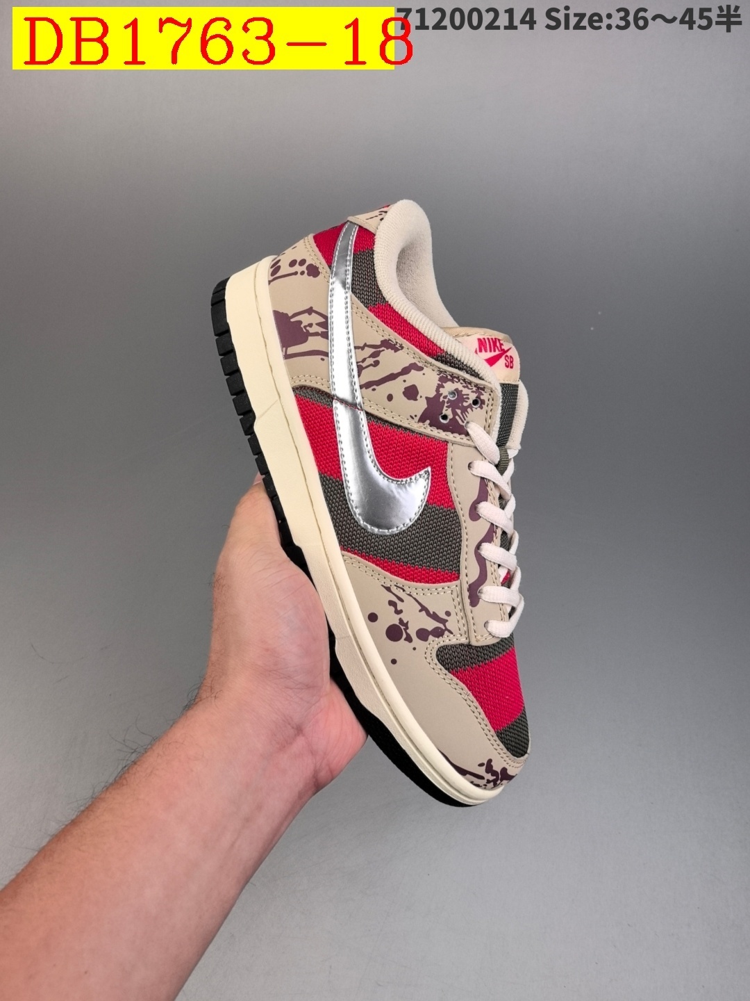 48$ dh Nike Dunk Low Half size 36-45 62345034388 DB1763 gallery