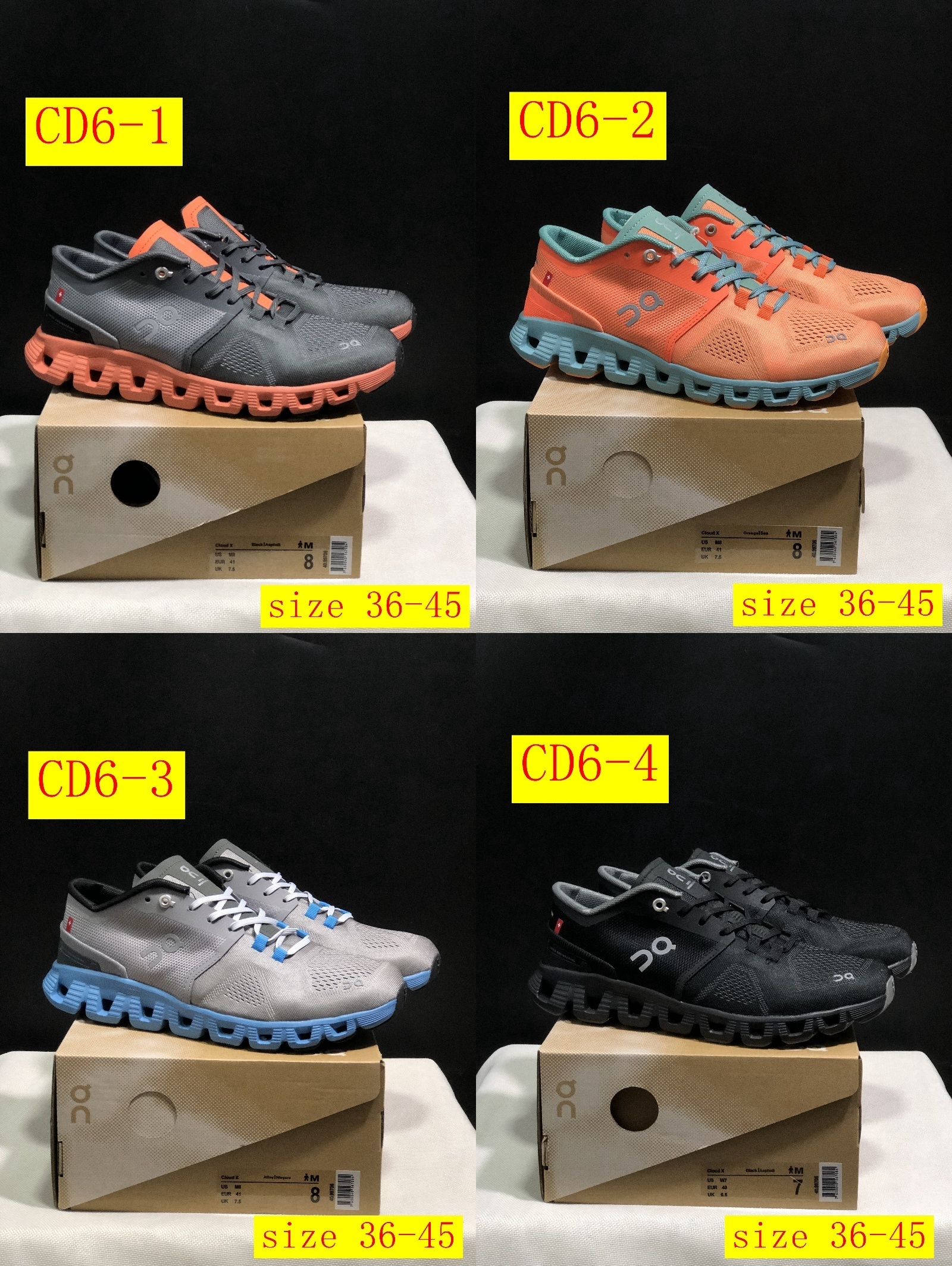 48$ dh On Cloud X 1 size 36-45 CD6 gallery