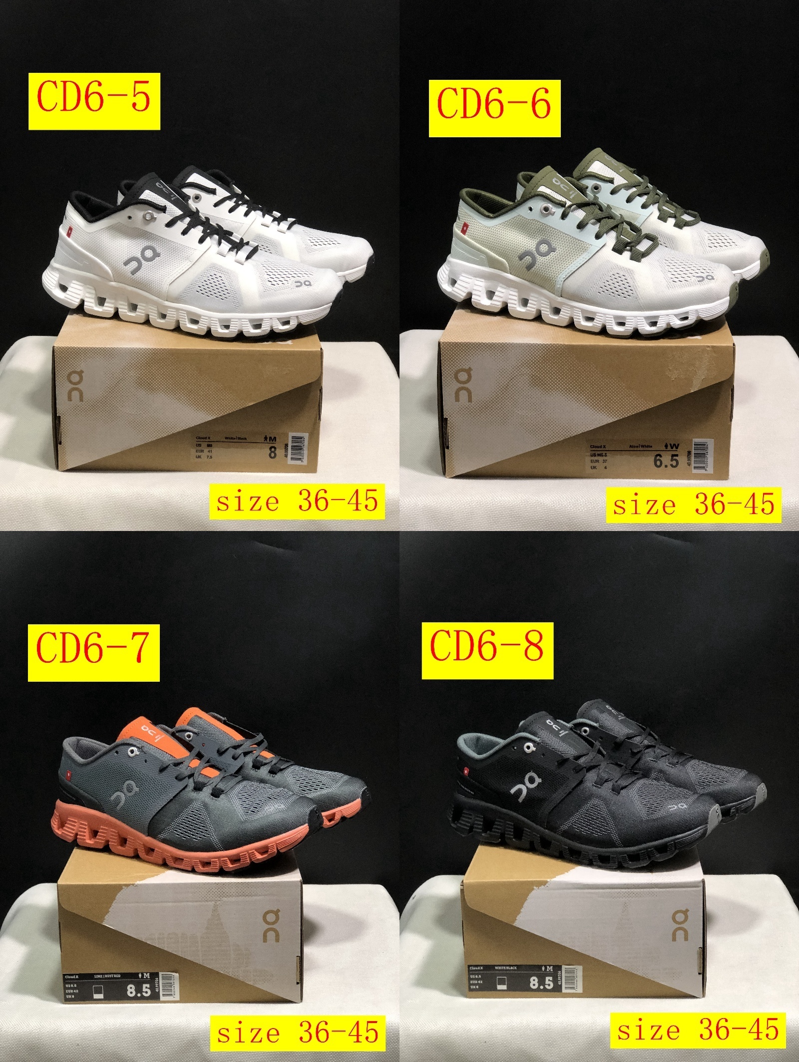 48$ dh On Cloud X 1 size 36-45 CD6 gallery