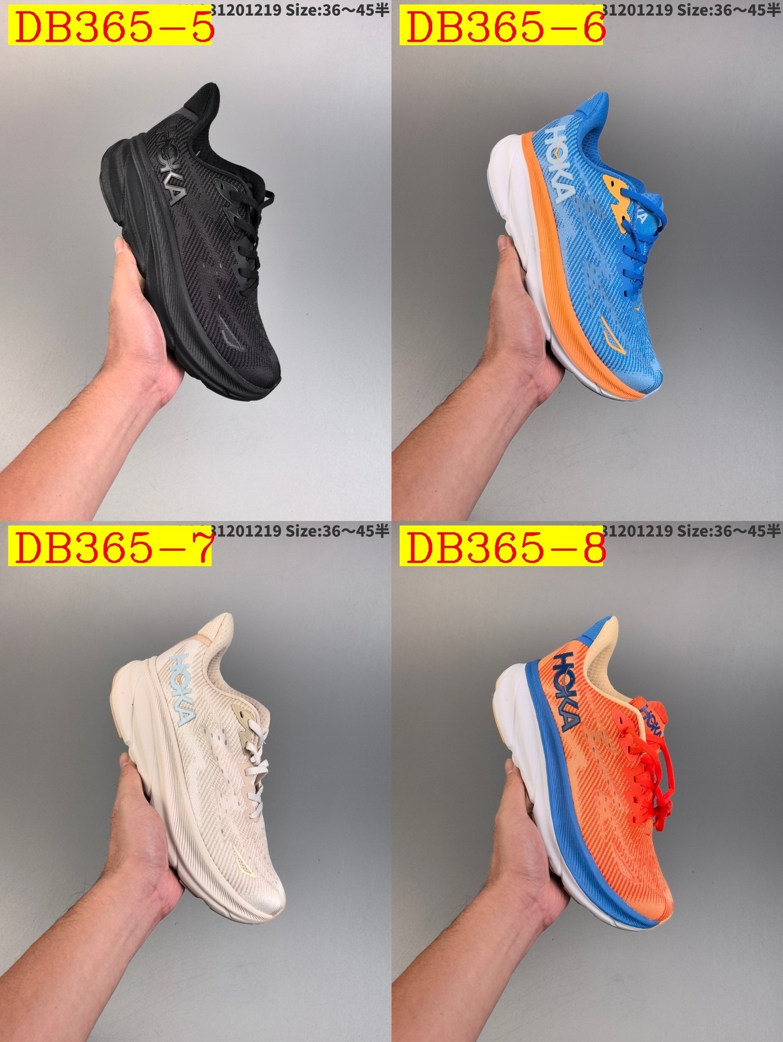 48$ new_dh HOKA M CLIFTON 9 size 36-45 62348035732 DB365 gallery