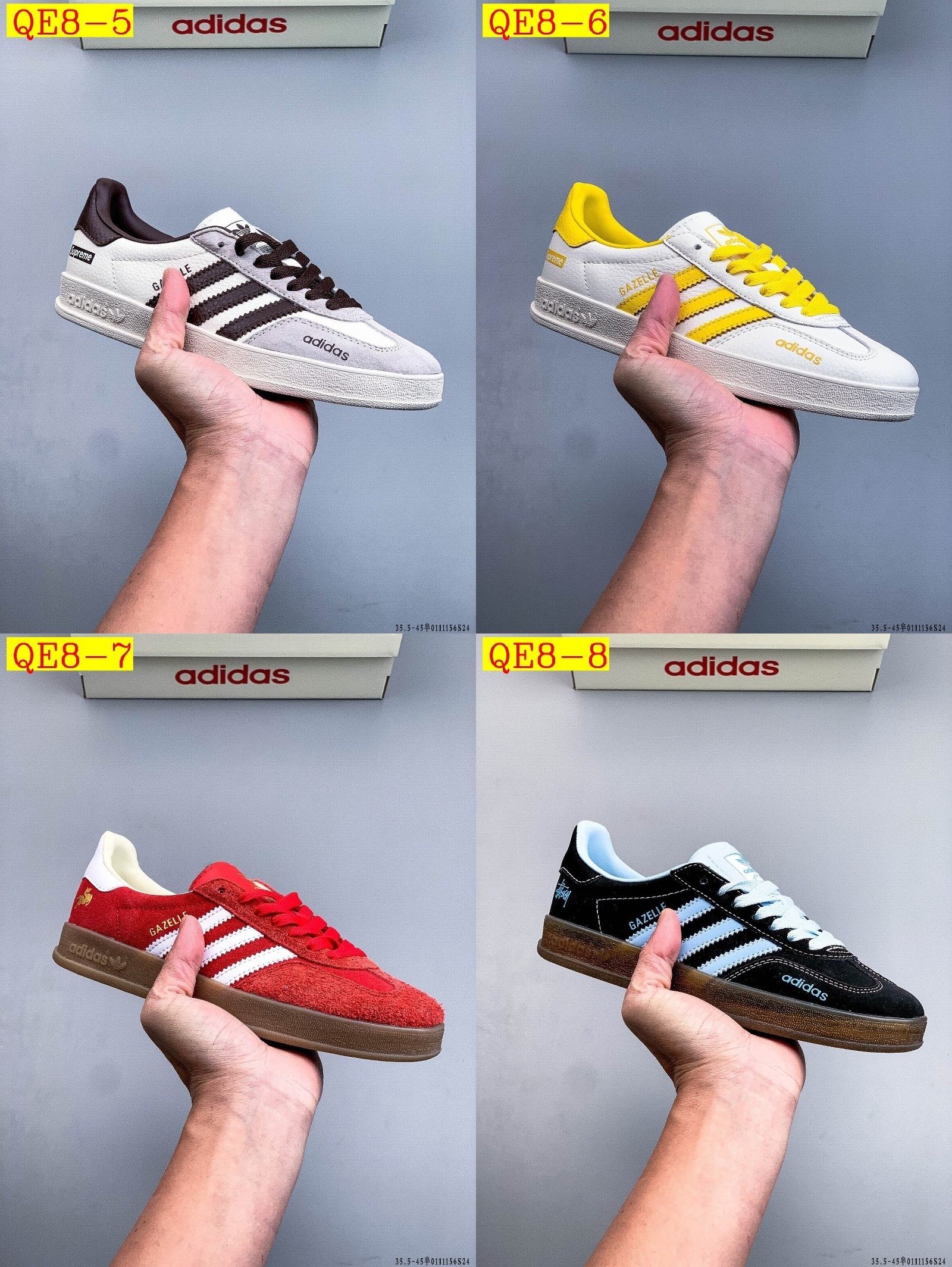 49$ Adidas Gazelle size 35.5-45 half 526400 QE8 gallery