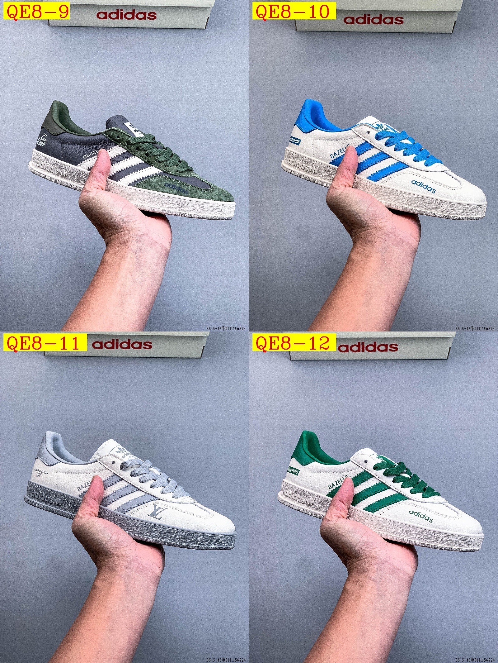 49$ Adidas Gazelle size 35.5-45 half 526400 QE8 gallery