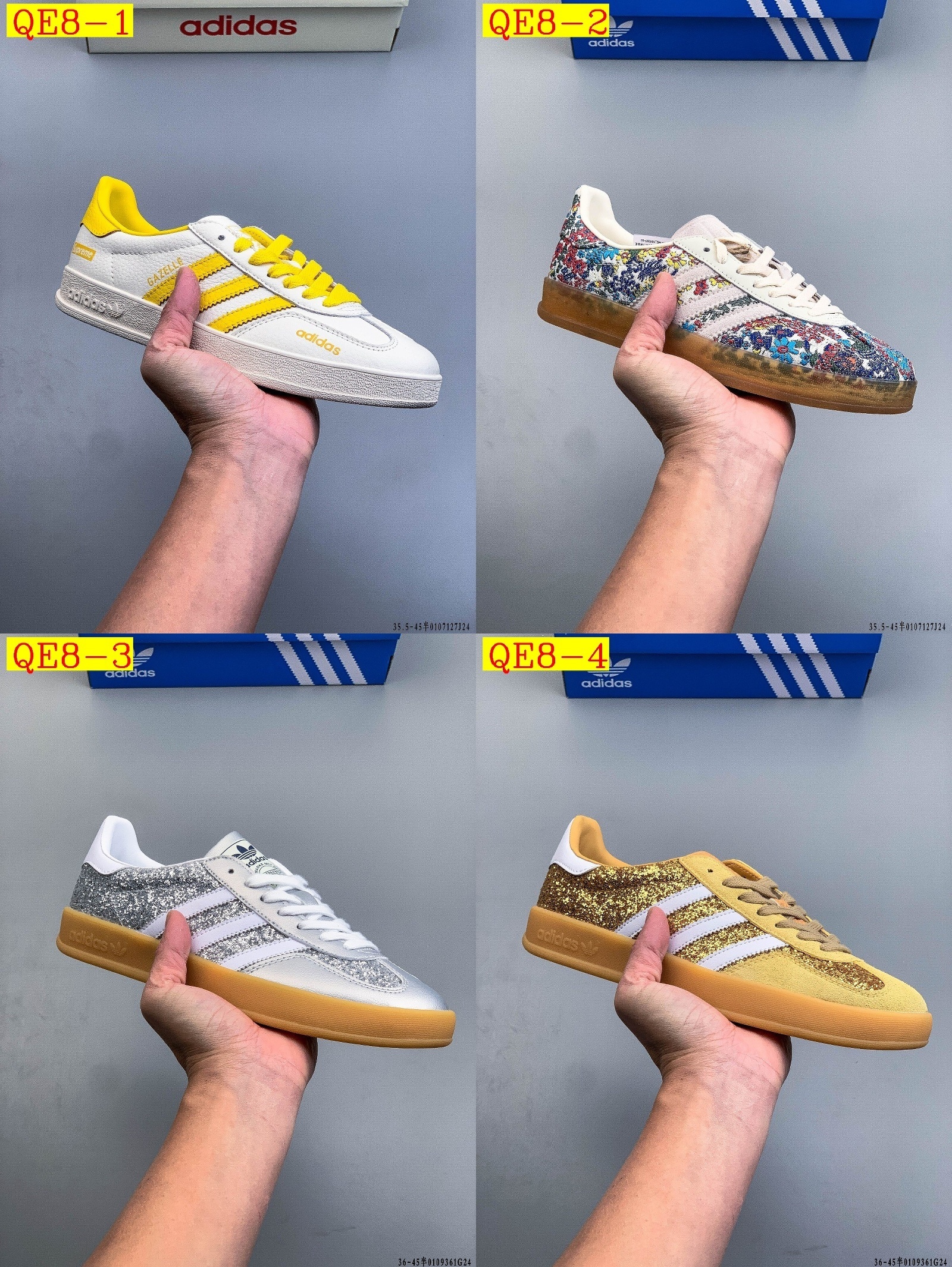 49$ Adidas Gazelle size 35.5-45 half 526400 QE8 gallery