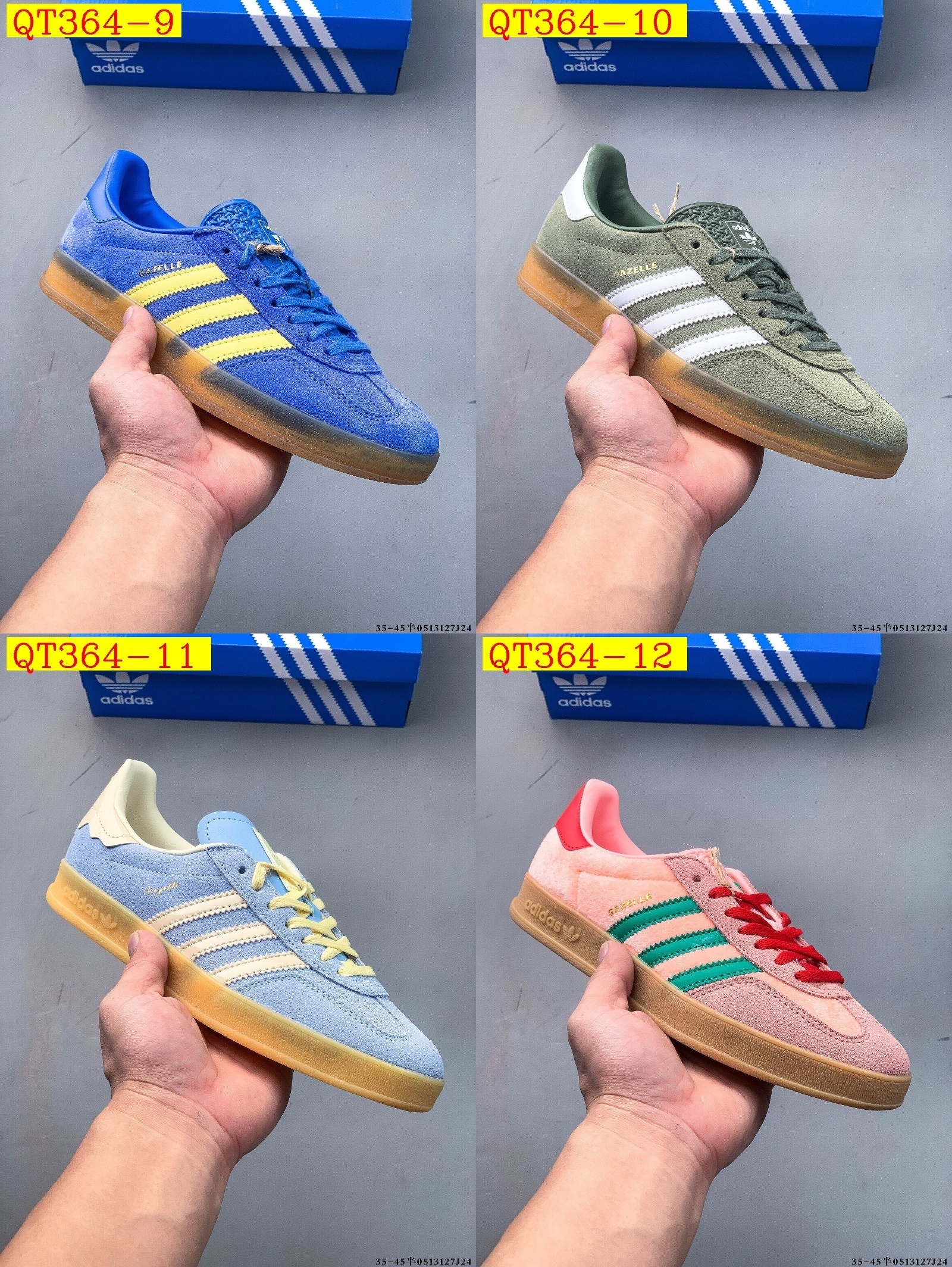 49$ Adidas Gazelle size 36-45 half 422460 QT364 gallery