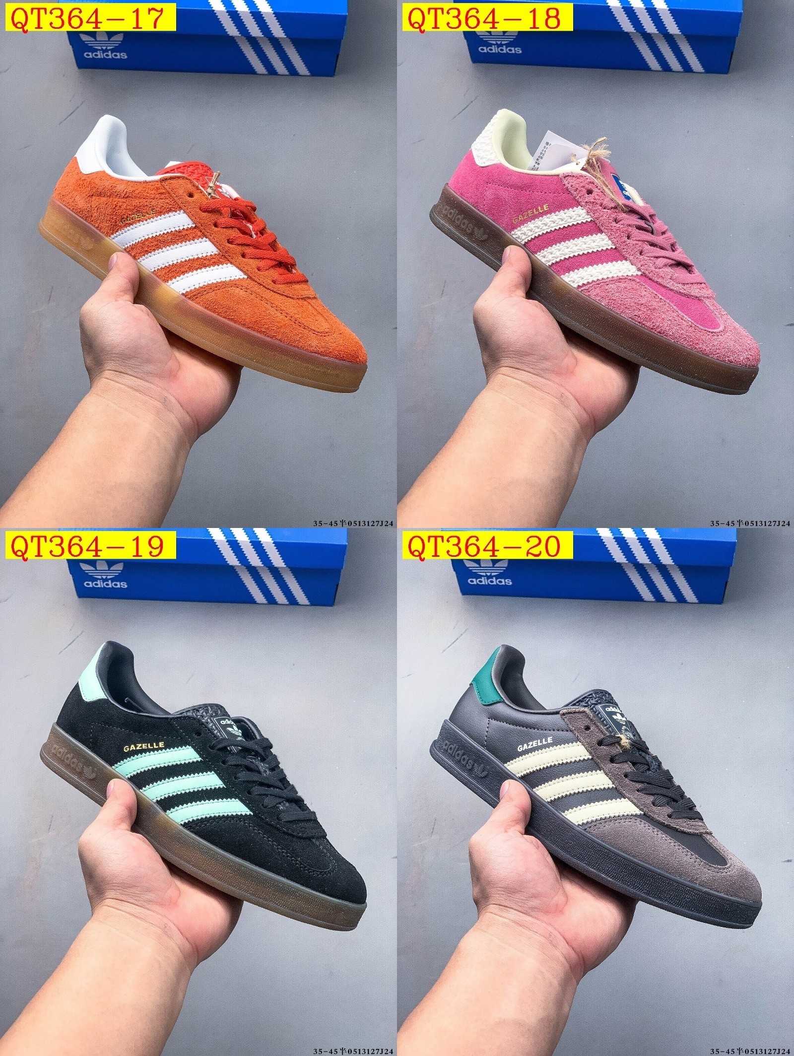 49$ Adidas Gazelle size 36-45 half 422460 QT364 gallery