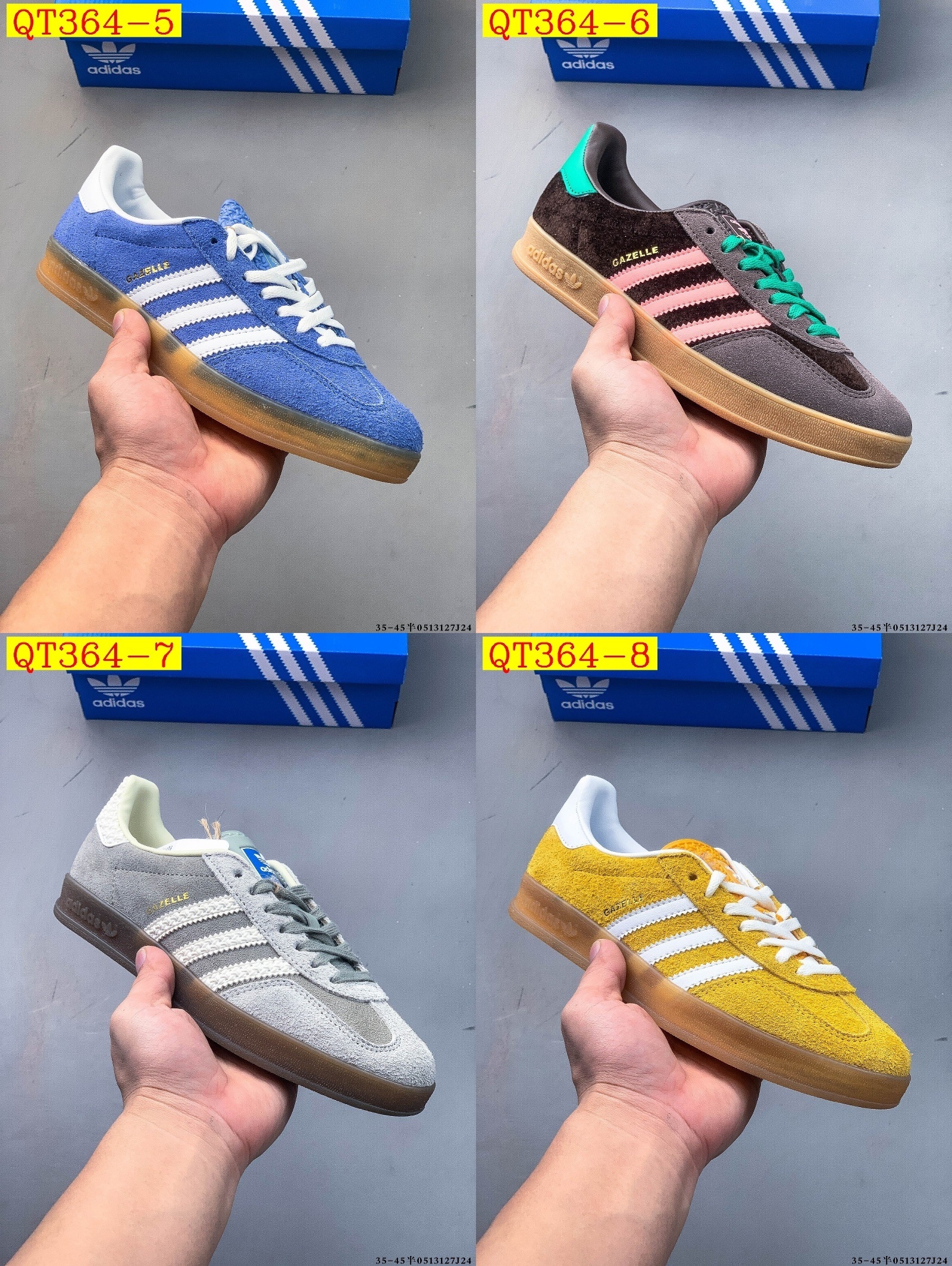 49$ Adidas Gazelle size 36-45 half 422460 QT364 gallery