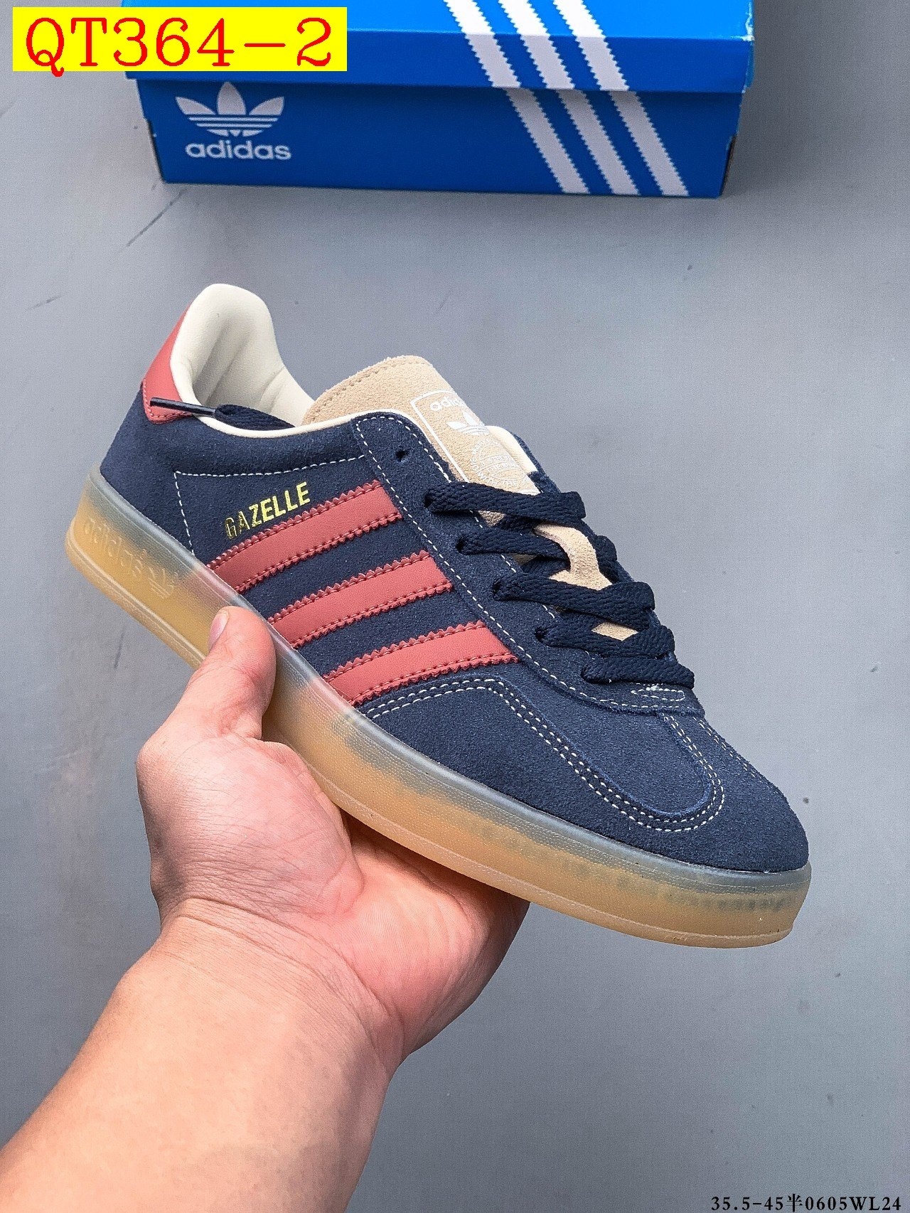 49$ Adidas Gazelle size 36-45 half 422460 QT364 gallery