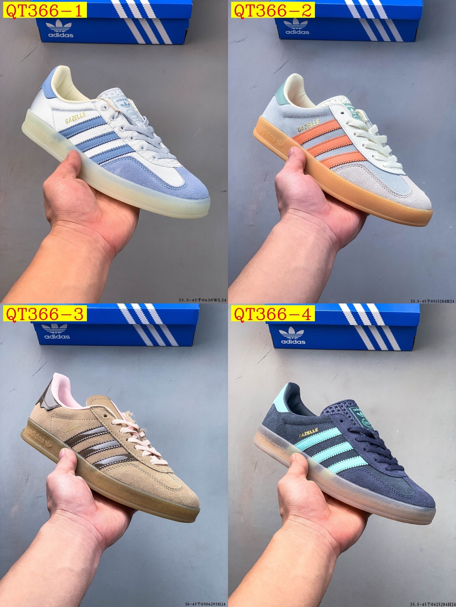 49$ Adidas Gazelle size 36-45 half 623480 QT366 gallery