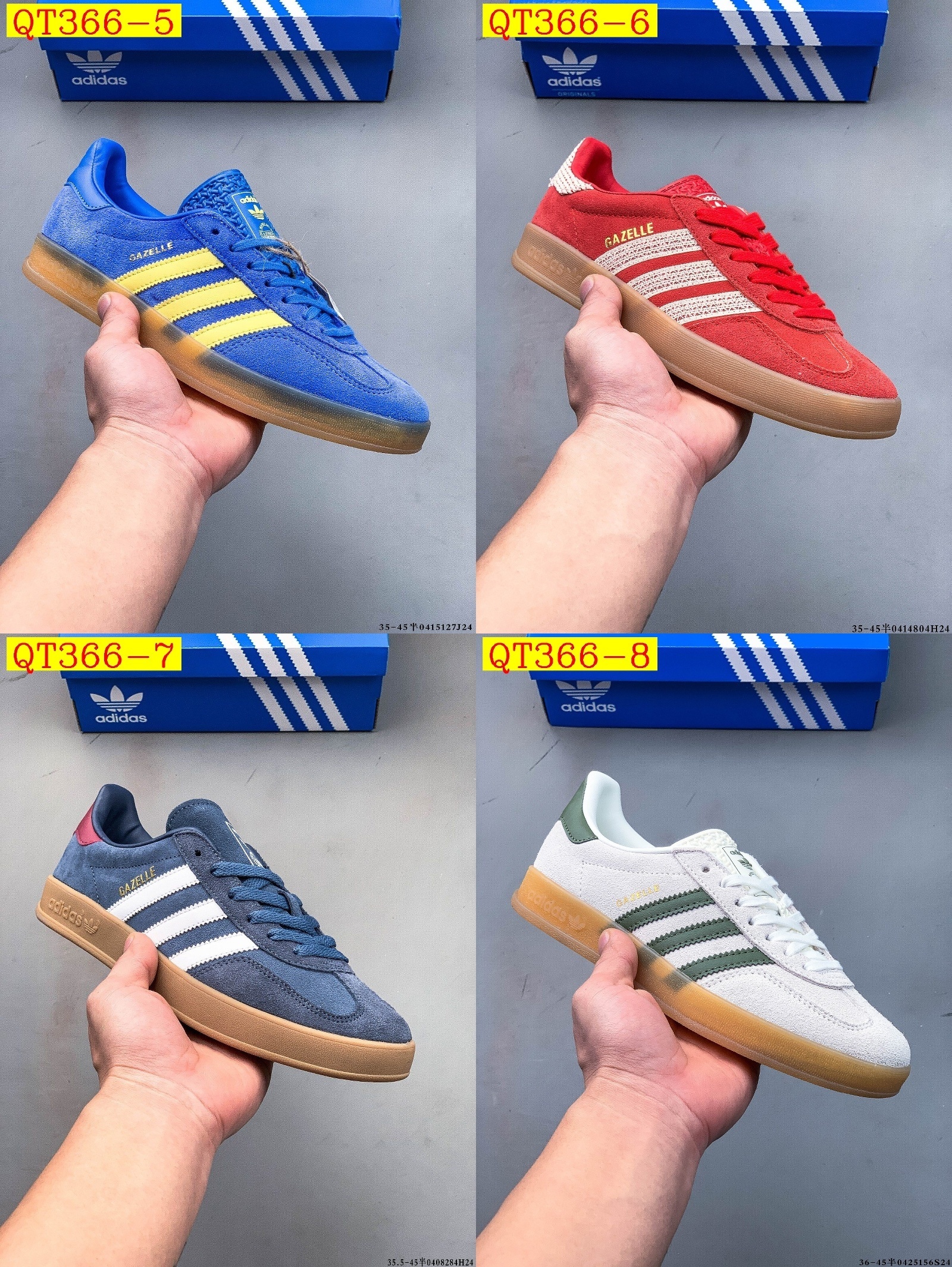 49$ Adidas Gazelle size 36-45 half 623480 QT366 gallery