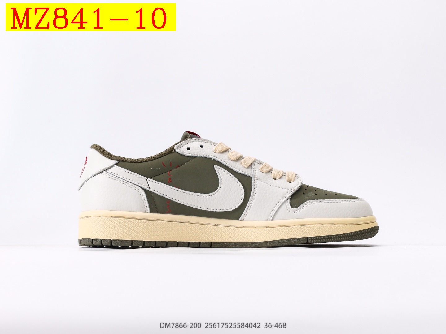 49$ Fragment Travis Scott Dior Air Jordan 1 Low half size 36-45 322490 MZ841 gallery