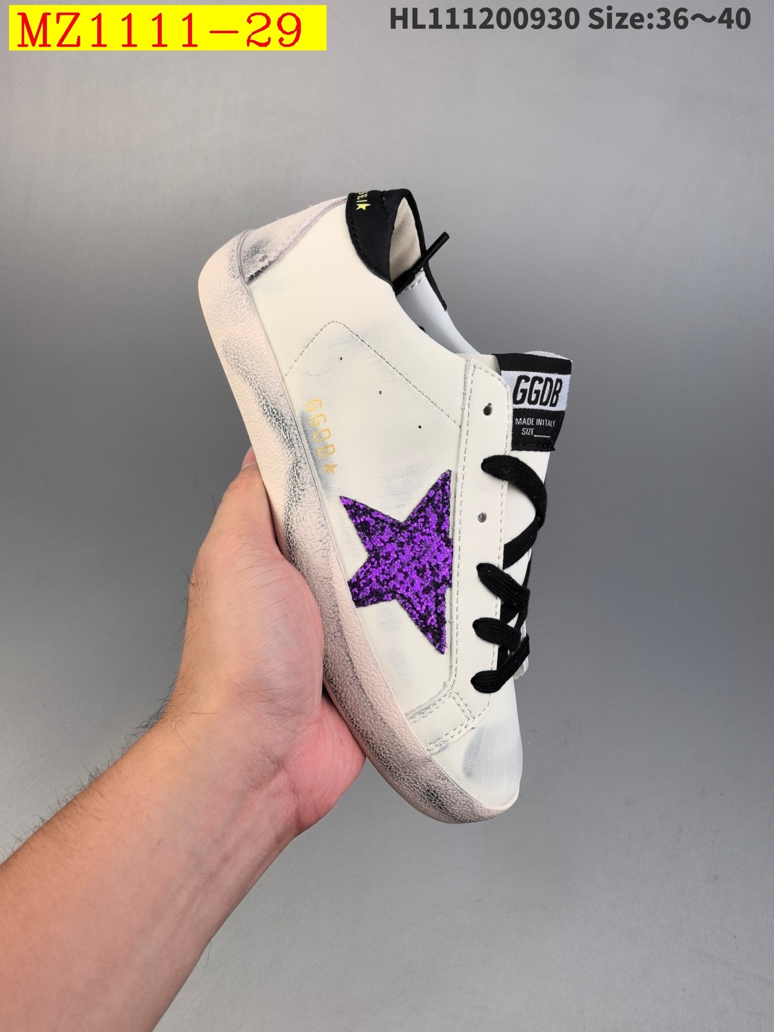 49$ GGDB Golden Goose Super Star color 19-30 size 36-45 529470 MZ1111 gallery