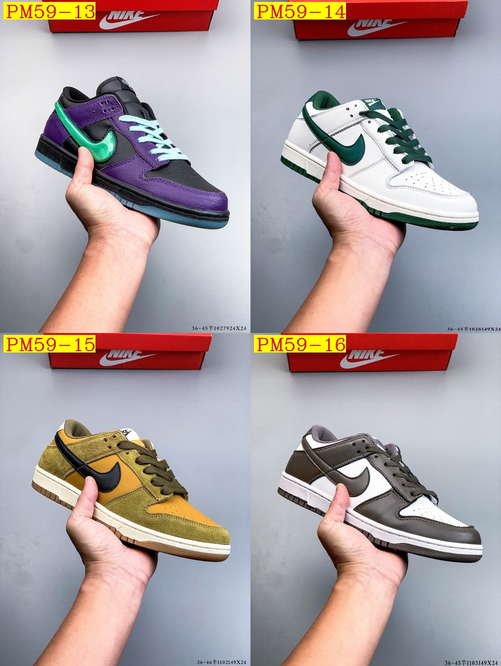 49$ NIKE SB DUNK LOW PRO Leather Size 36-45 half 323400 PM59 gallery