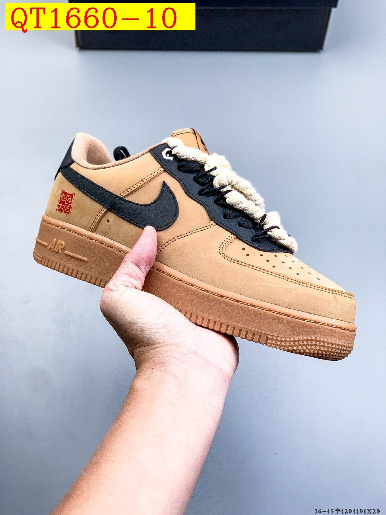 49$ Nike Air Force 1 Low Size 36-45 half 029060 QT1660 gallery