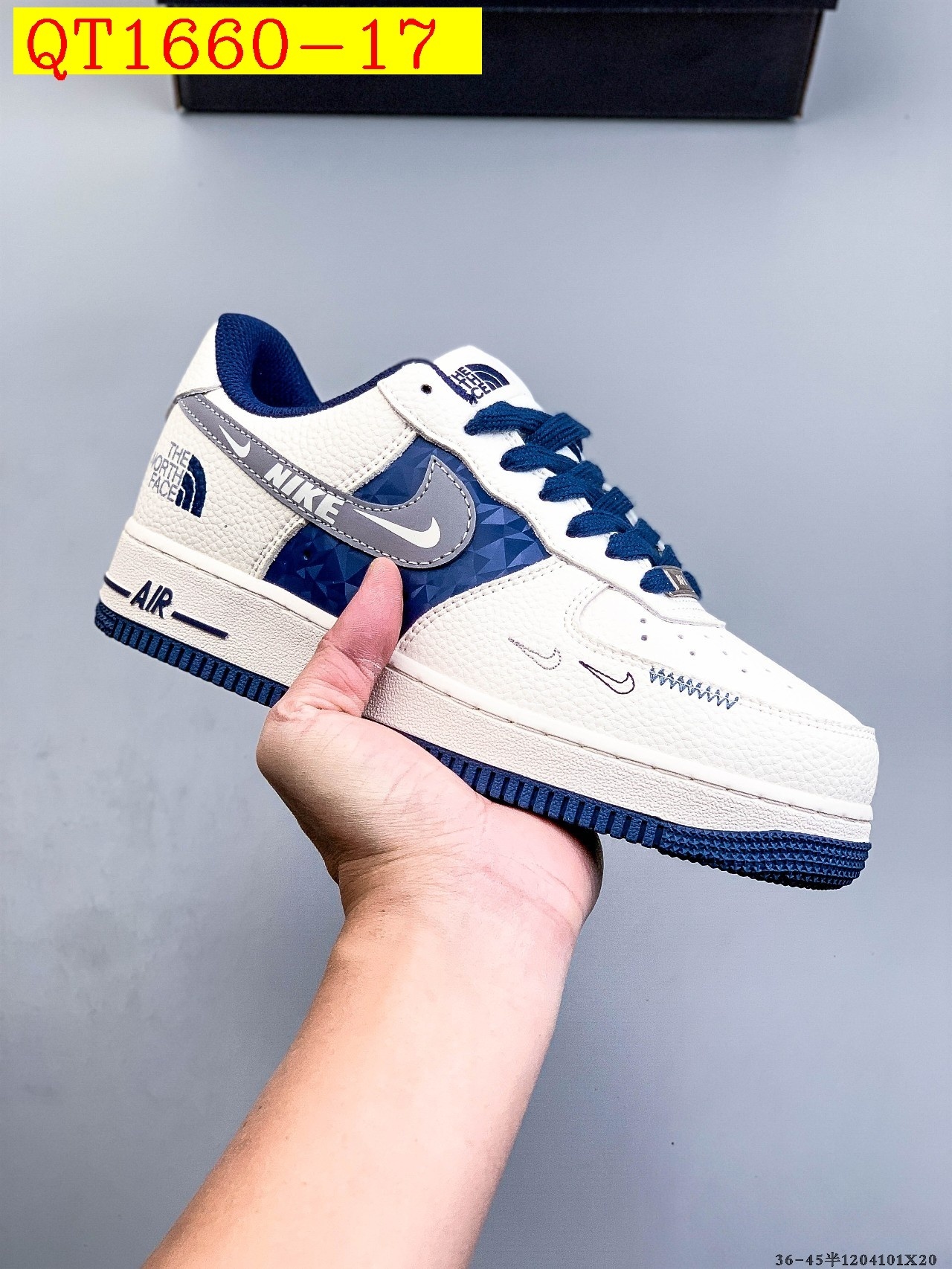 49$ Nike Air Force 1 Low Size 36-45 half 029060 QT1660 gallery