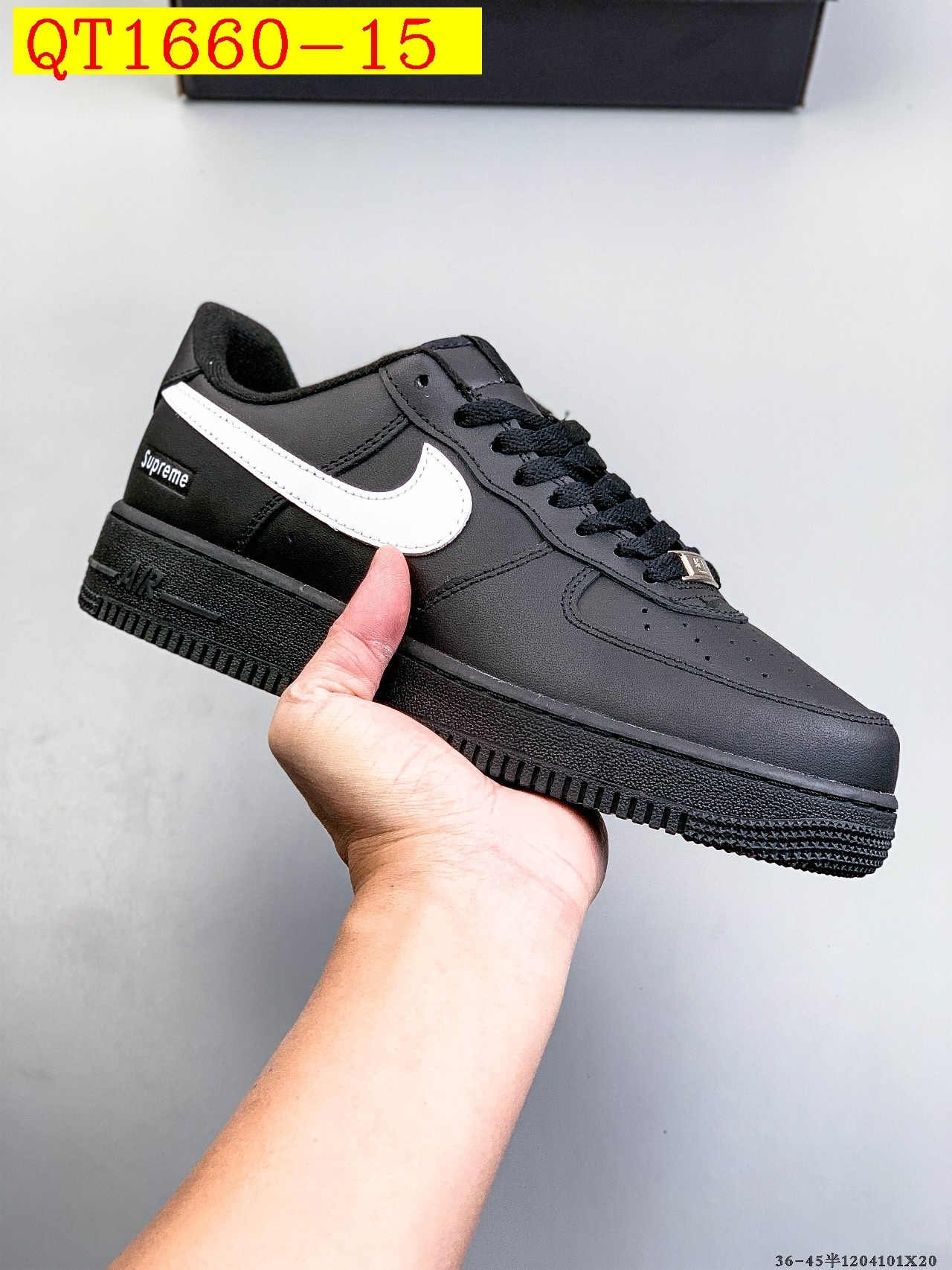 49$ Nike Air Force 1 Low Size 36-45 half 029060 QT1660 gallery