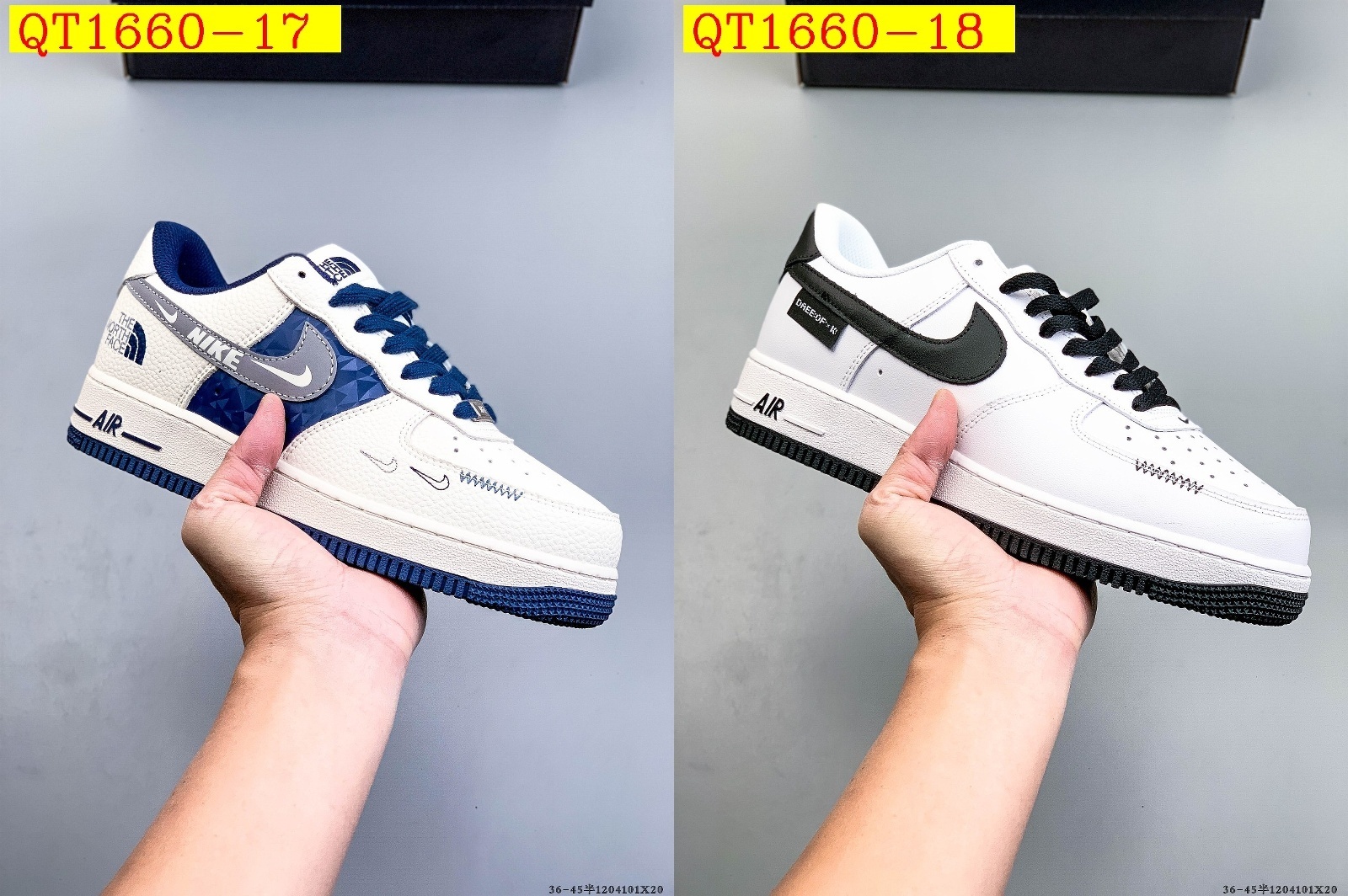 49$ Nike Air Force 1 Low Size 36-45 half 029060 QT1660 gallery