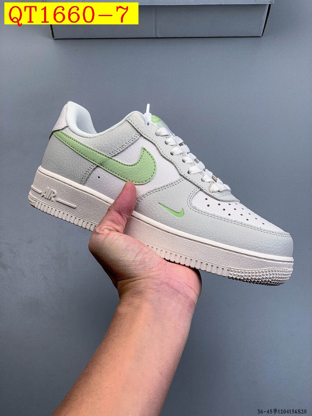 49$ Nike Air Force 1 Low Size 36-45 half 029060 QT1660 gallery