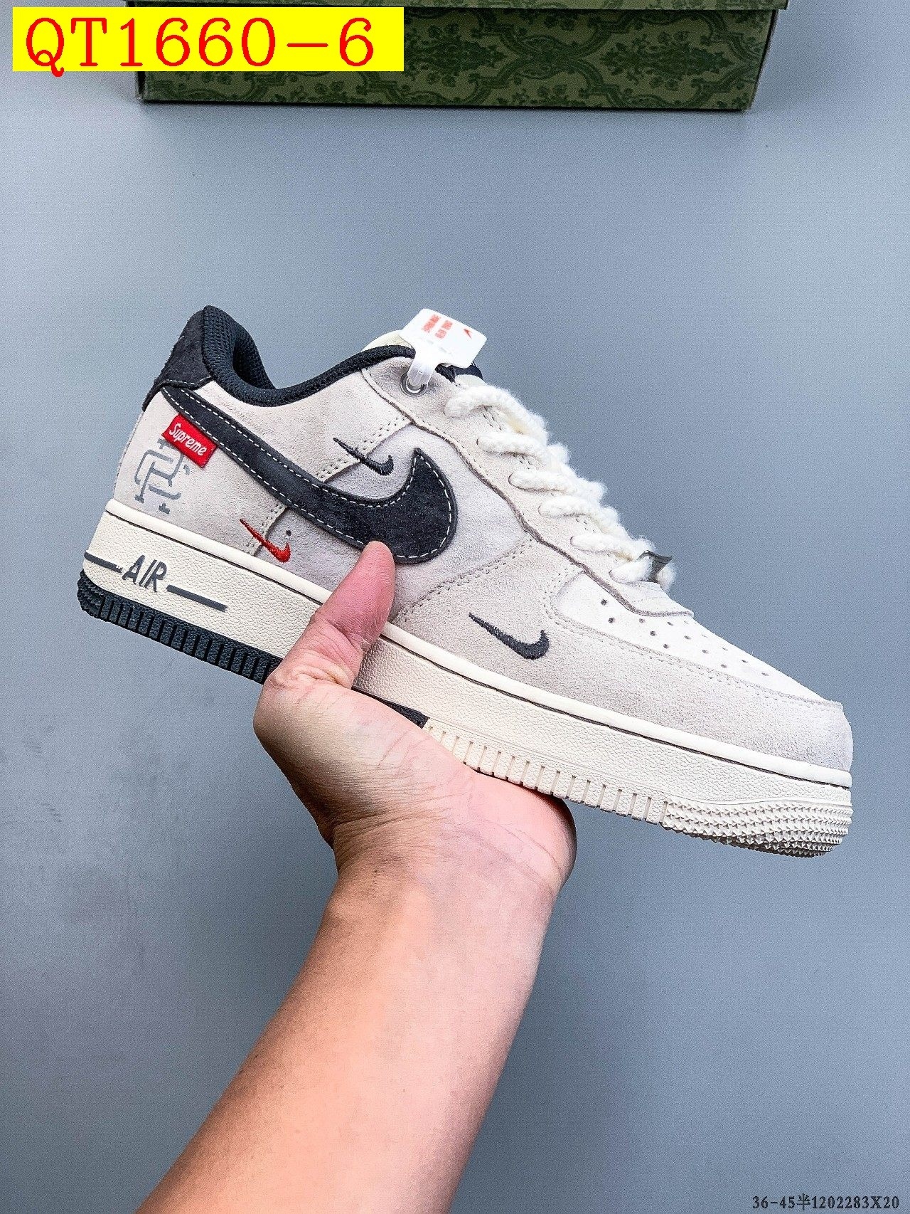 49$ Nike Air Force 1 Low Size 36-45 half 029060 QT1660 gallery
