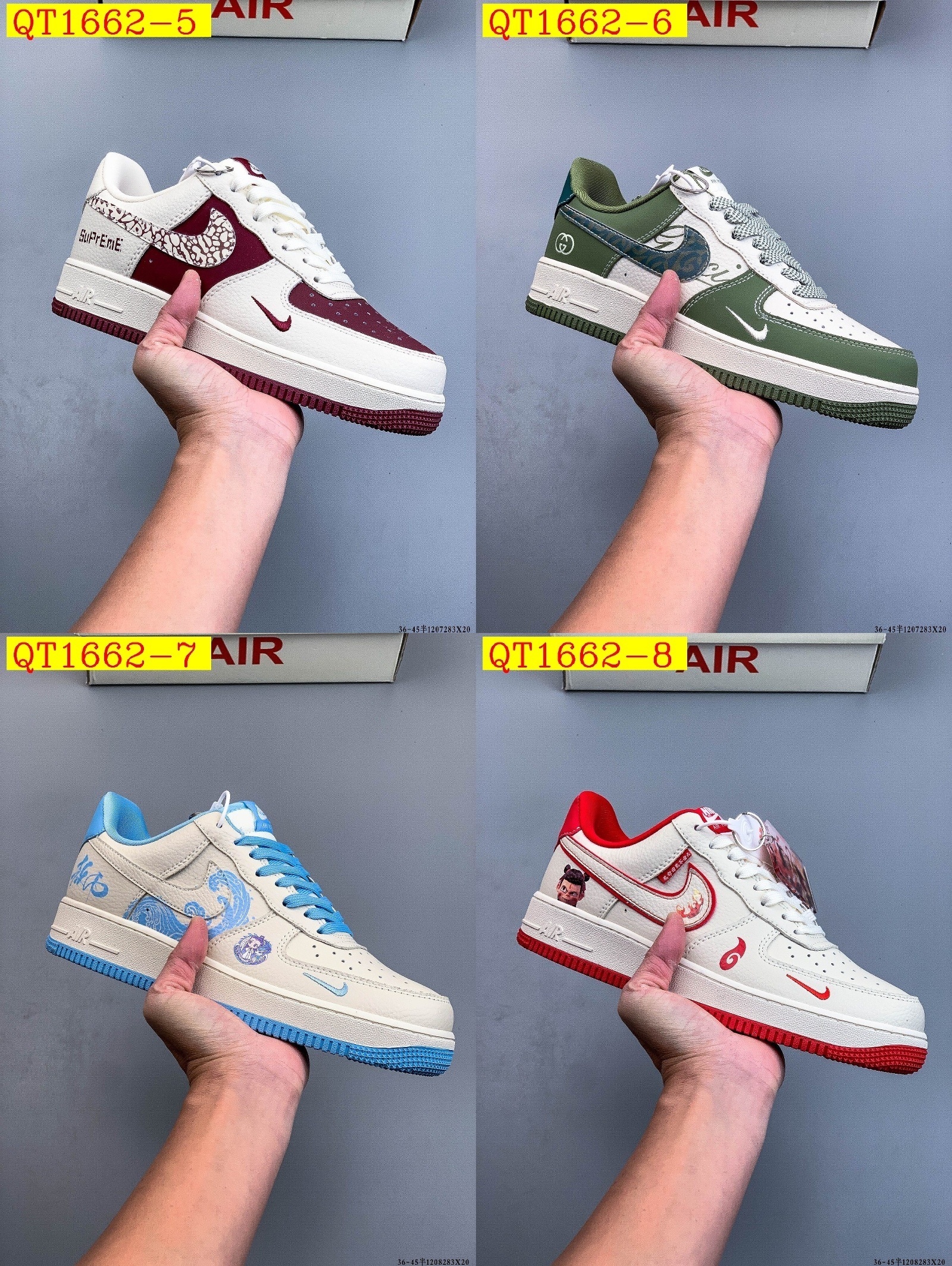 49$ Nike Air Force 1 Low Size 36-45 half 320040 QT1662 gallery