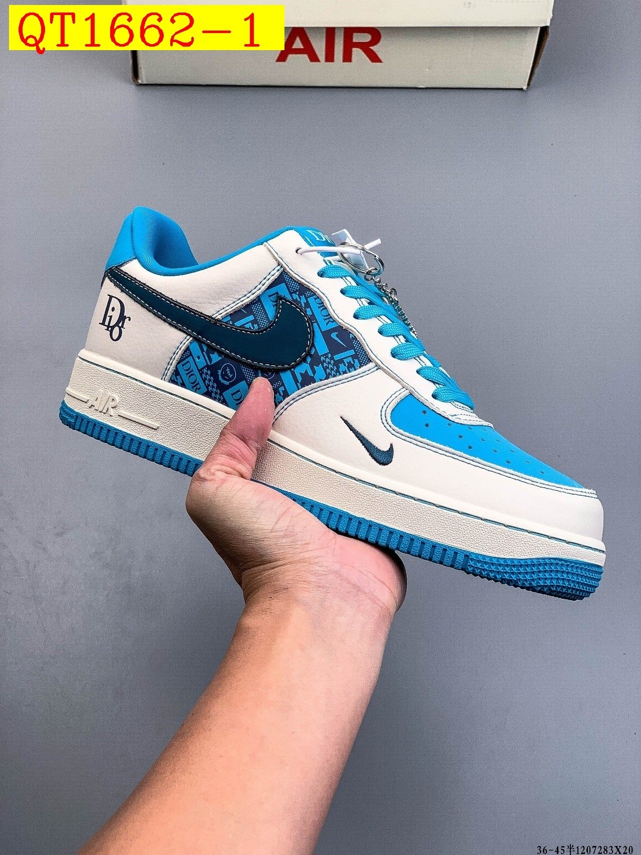 49$ Nike Air Force 1 Low Size 36-45 half 320040 QT1662 gallery