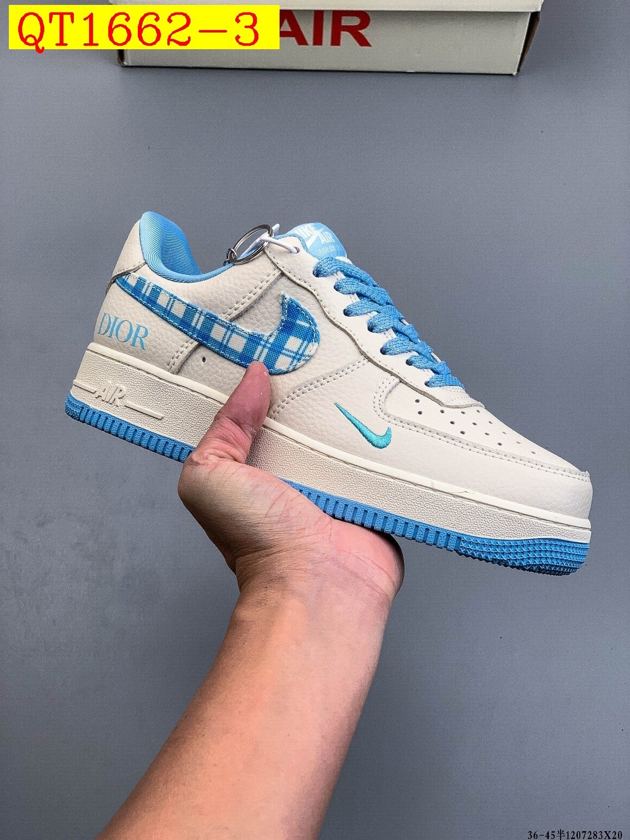 49$ Nike Air Force 1 Low Size 36-45 half 320040 QT1662 gallery