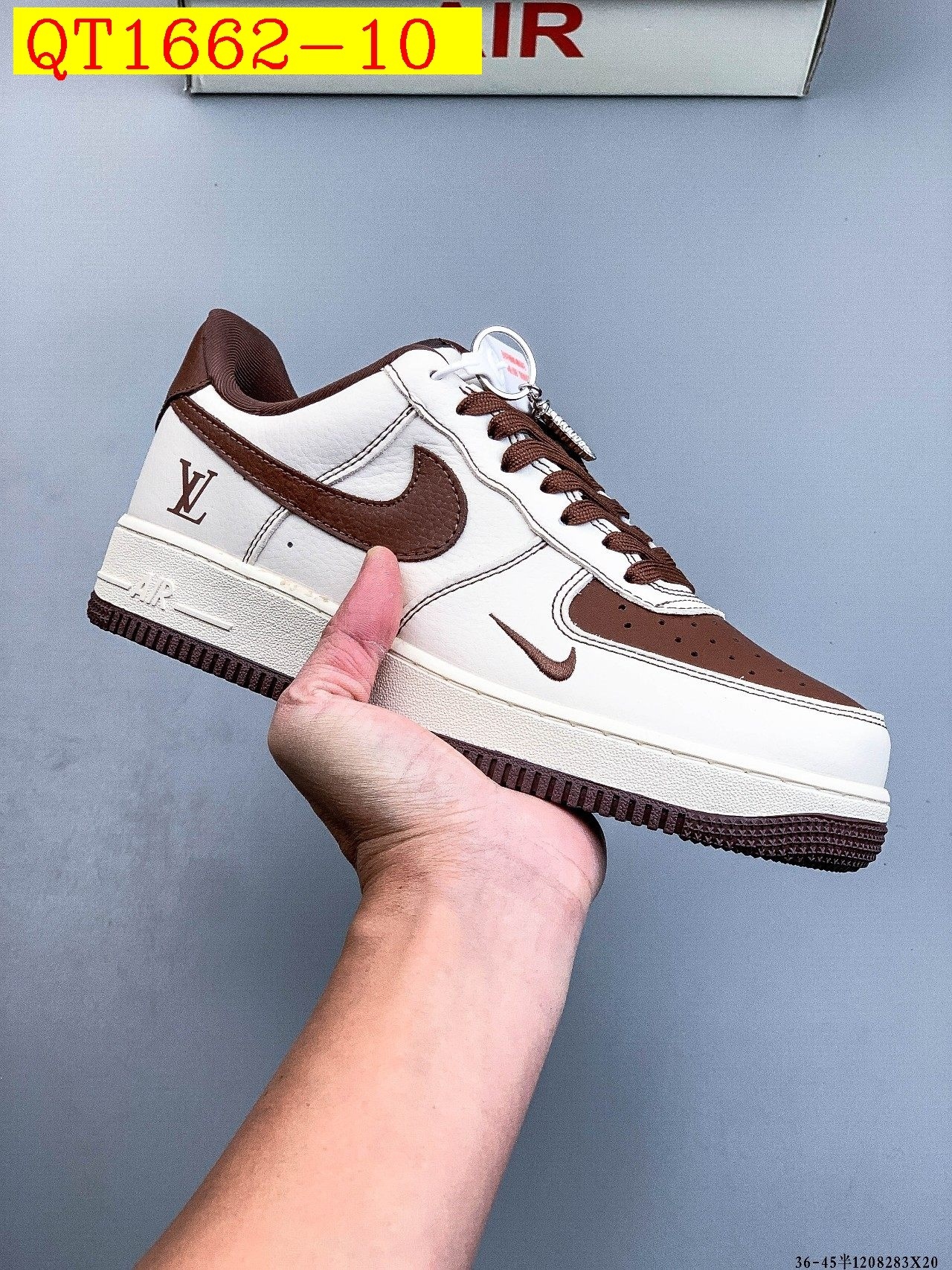 49$ Nike Air Force 1 Low Size 36-45 half 320040 QT1662 gallery