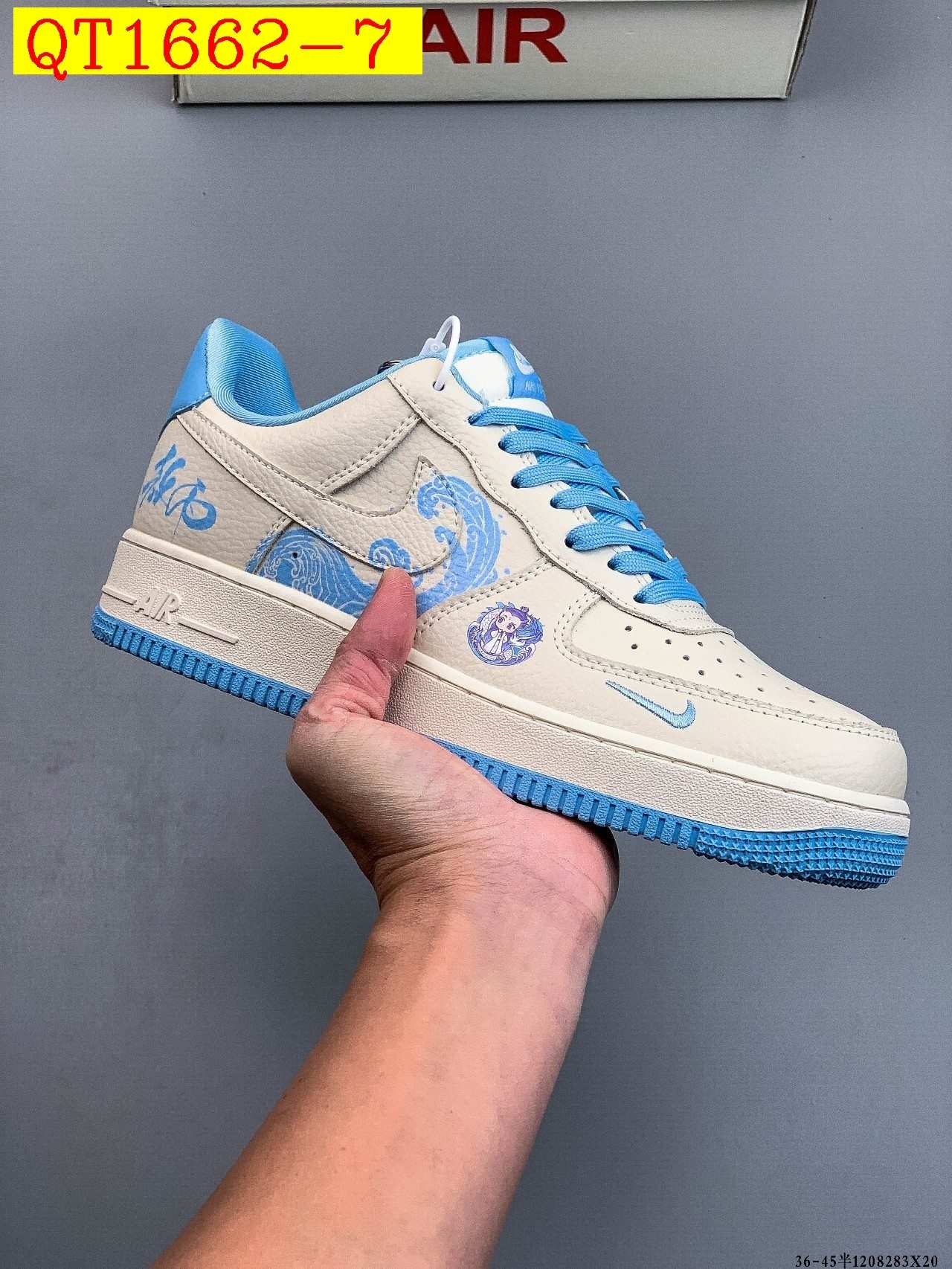 49$ Nike Air Force 1 Low Size 36-45 half 320040 QT1662 gallery