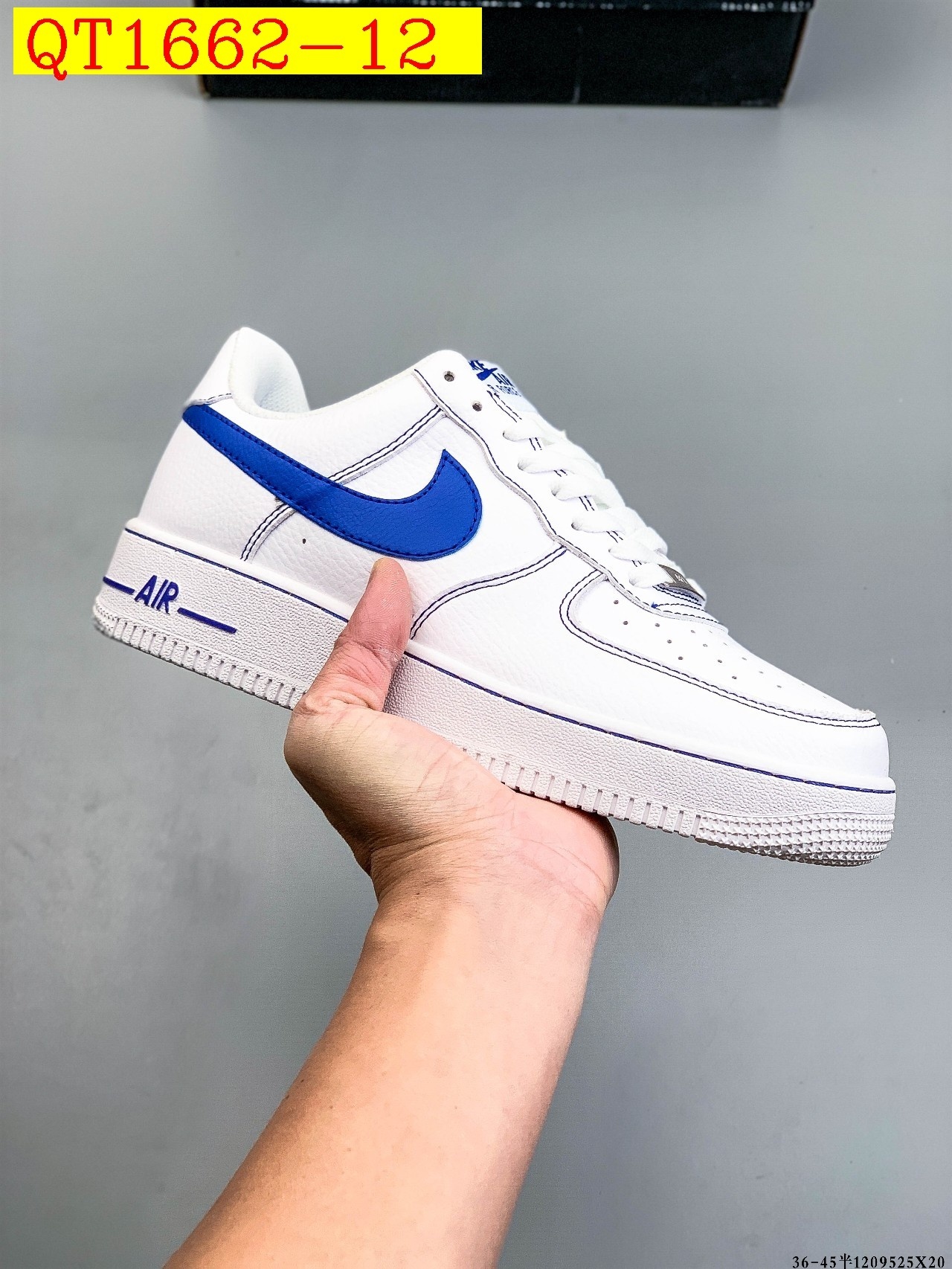 49$ Nike Air Force 1 Low Size 36-45 half 320040 QT1662 gallery