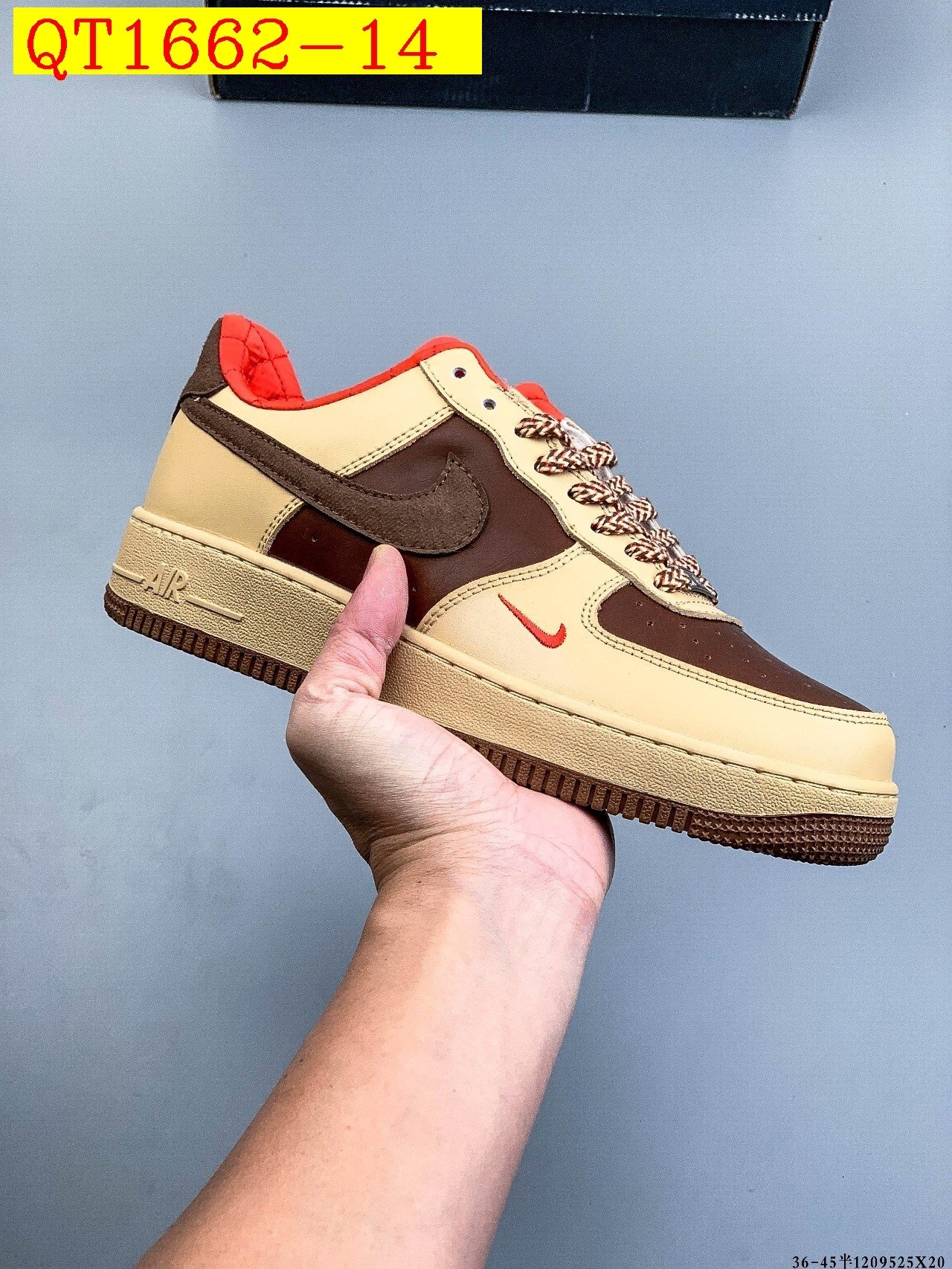 49$ Nike Air Force 1 Low Size 36-45 half 320040 QT1662 gallery