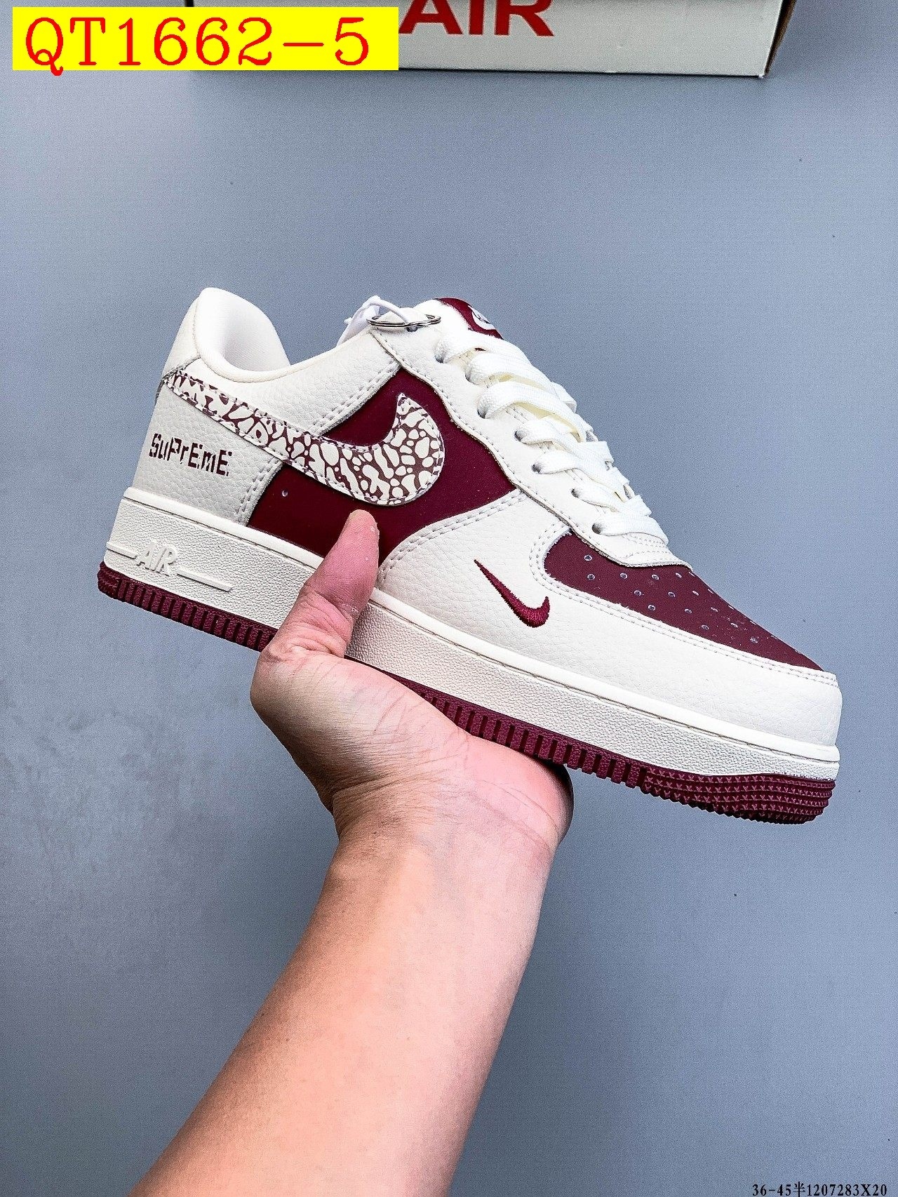 49$ Nike Air Force 1 Low Size 36-45 half 320040 QT1662 gallery