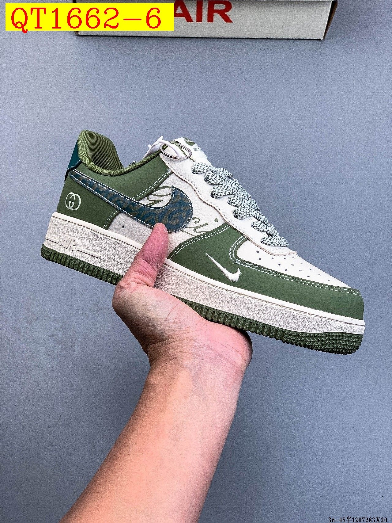 49$ Nike Air Force 1 Low Size 36-45 half 320040 QT1662 gallery