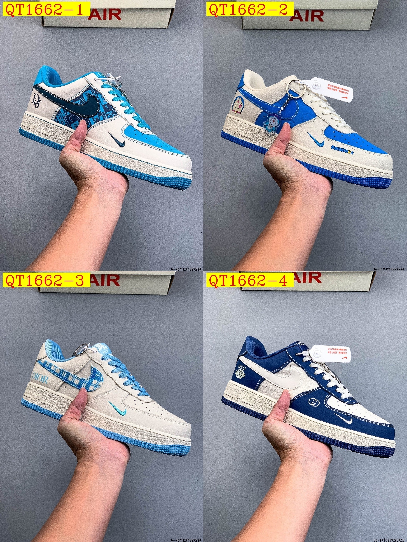 49$ Nike Air Force 1 Low Size 36-45 half 320040 QT1662 gallery