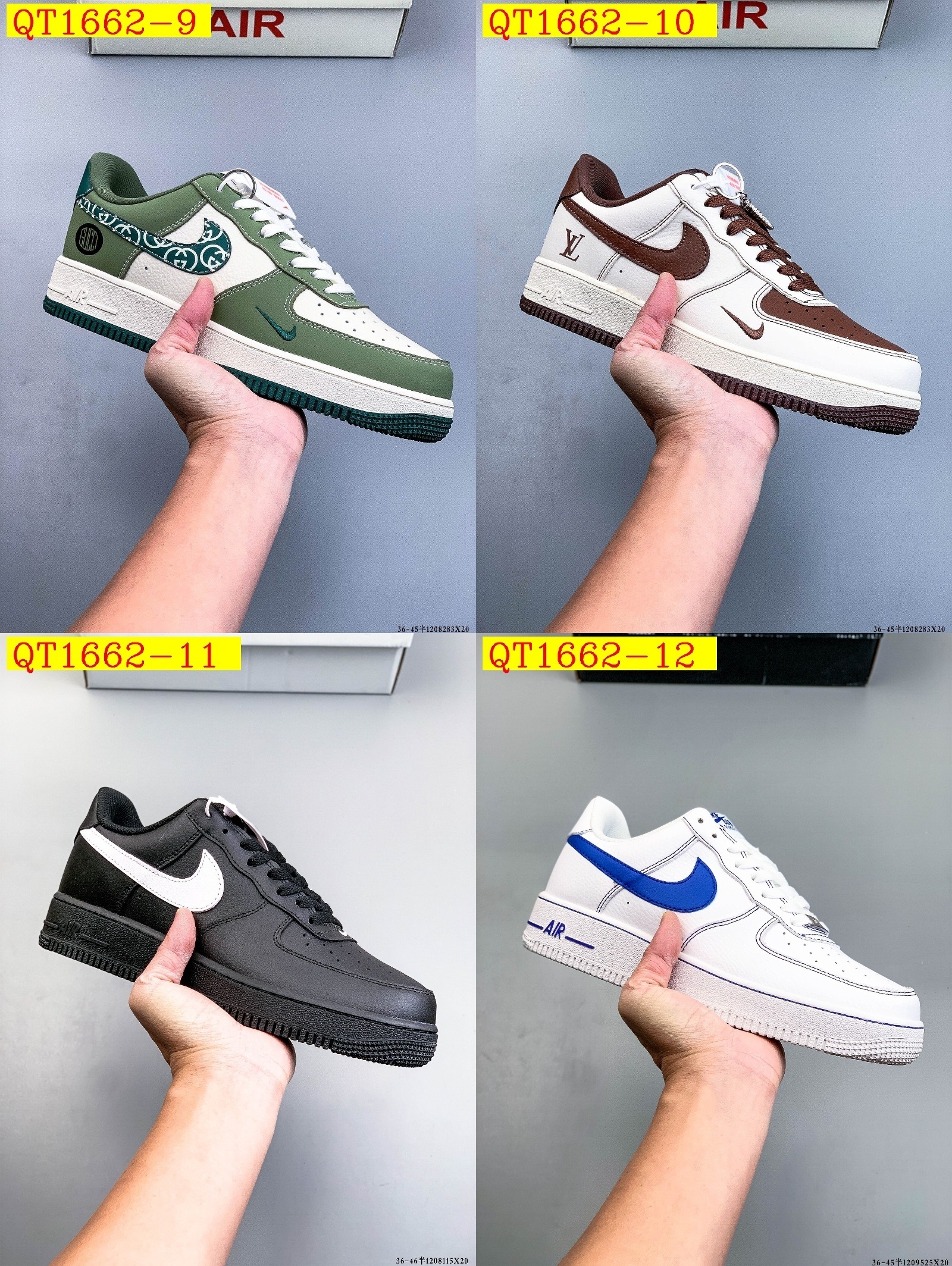 49$ Nike Air Force 1 Low Size 36-45 half 320040 QT1662 gallery