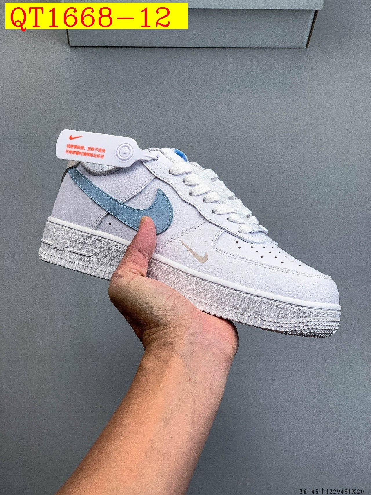 49$ Nike Air Force 1 Low Size 36-45 half 929020 QT1668 gallery